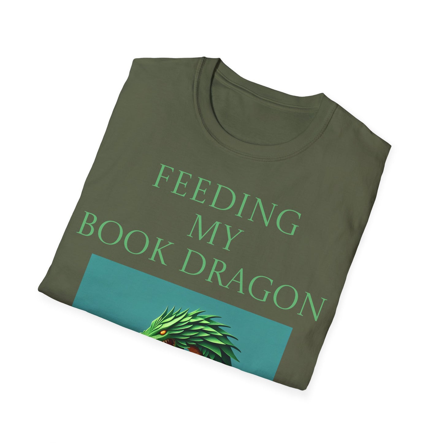 Unisex -Inspired T-Shirt - "Book Dragon" - Perfect for Book Lovers - The Dreamer's Bookshop.