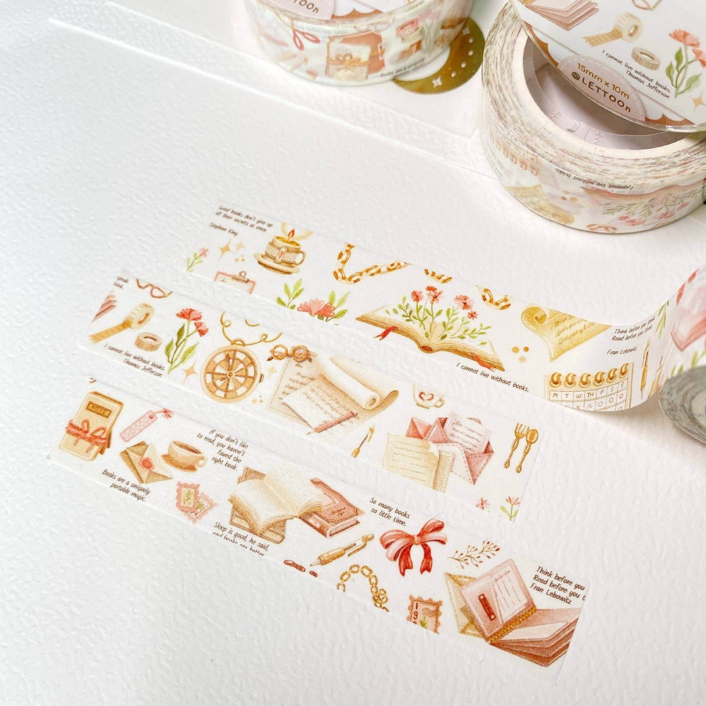 LETTOOn - Washi Tape - Vintage boek - The Dreamer's Bookshop.