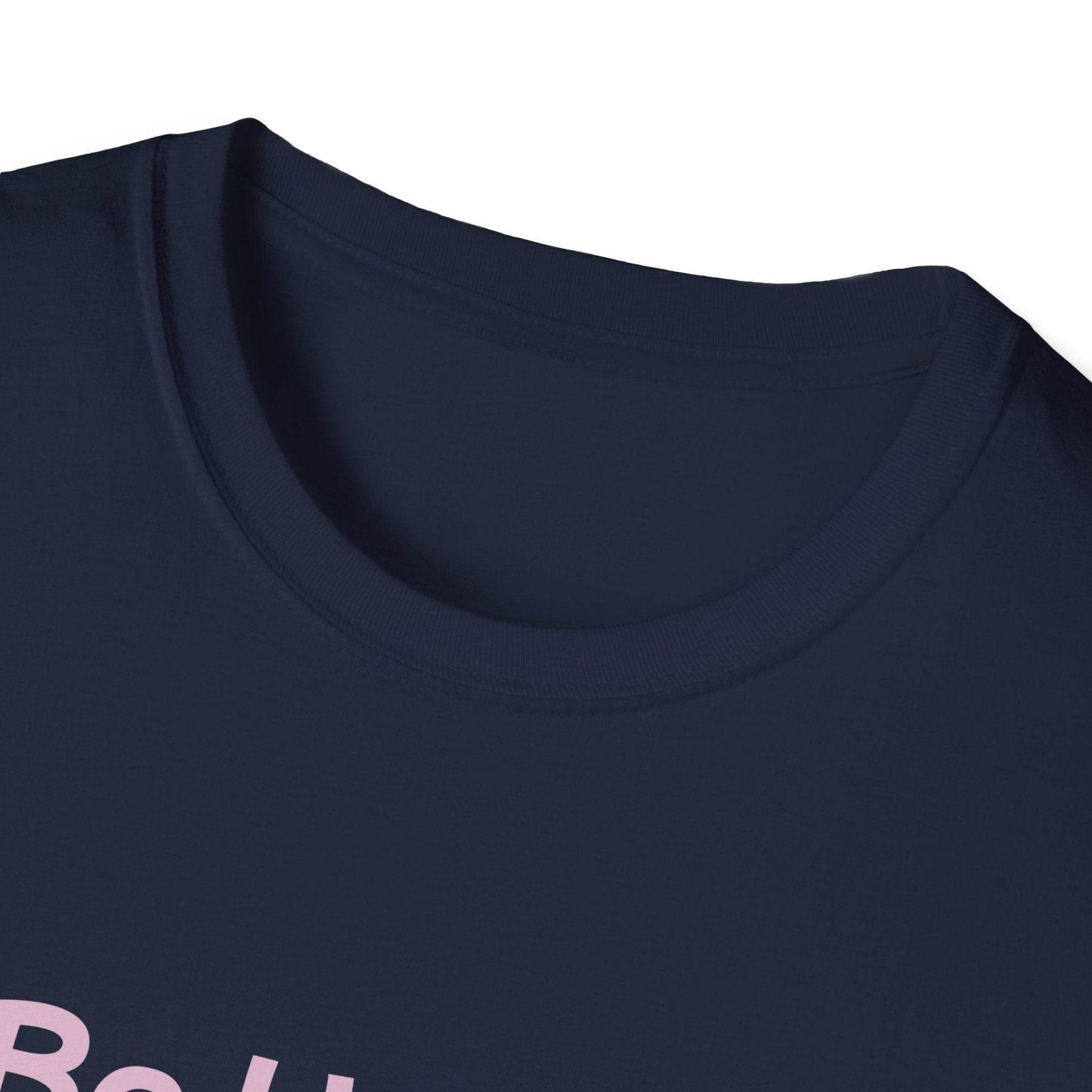 Be Happy Stay Positive Unisex Softstyle T-Shirt - Cheerful Graphic Tee for Everyday Wear - The Dreamer's Bookshop.