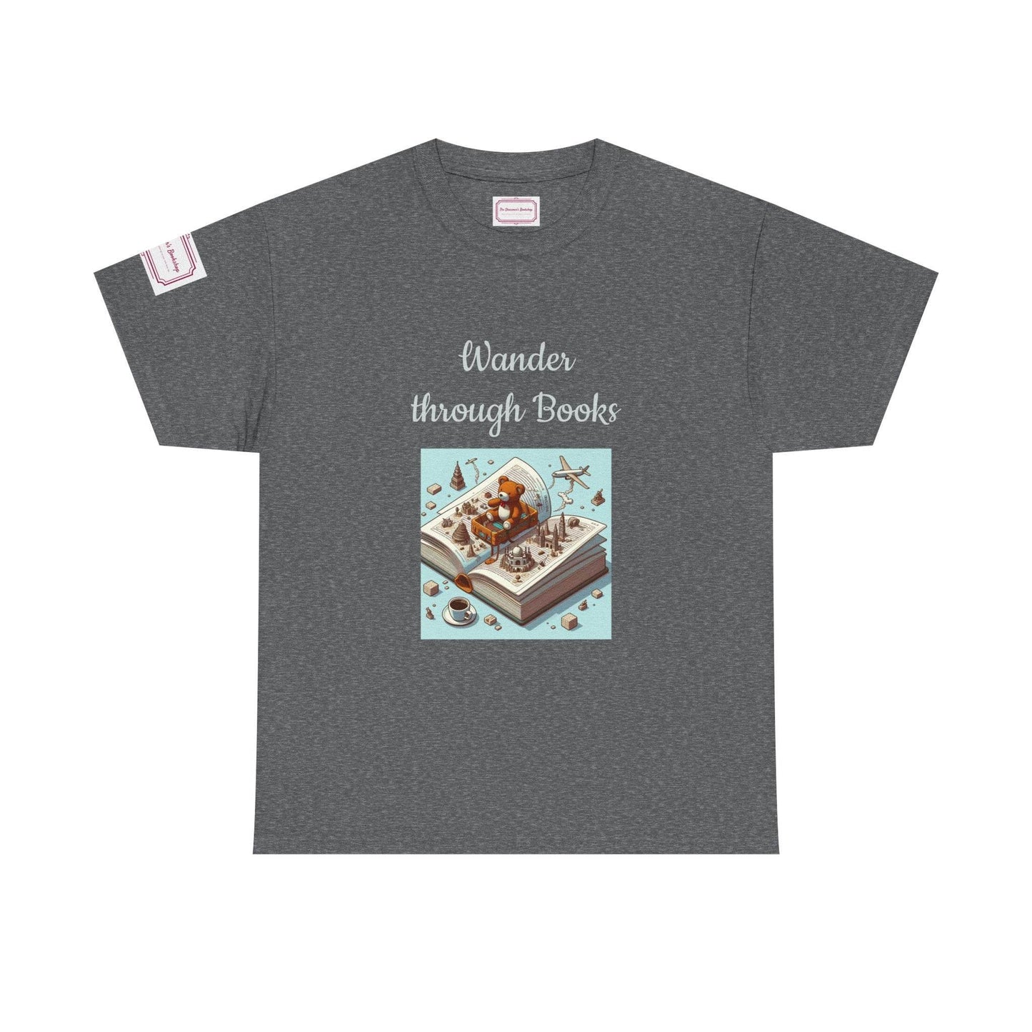 Wander - Unisex Heavy Cotton Tee - Perfect for Book Lovers - The Dreamer's Bookshop.