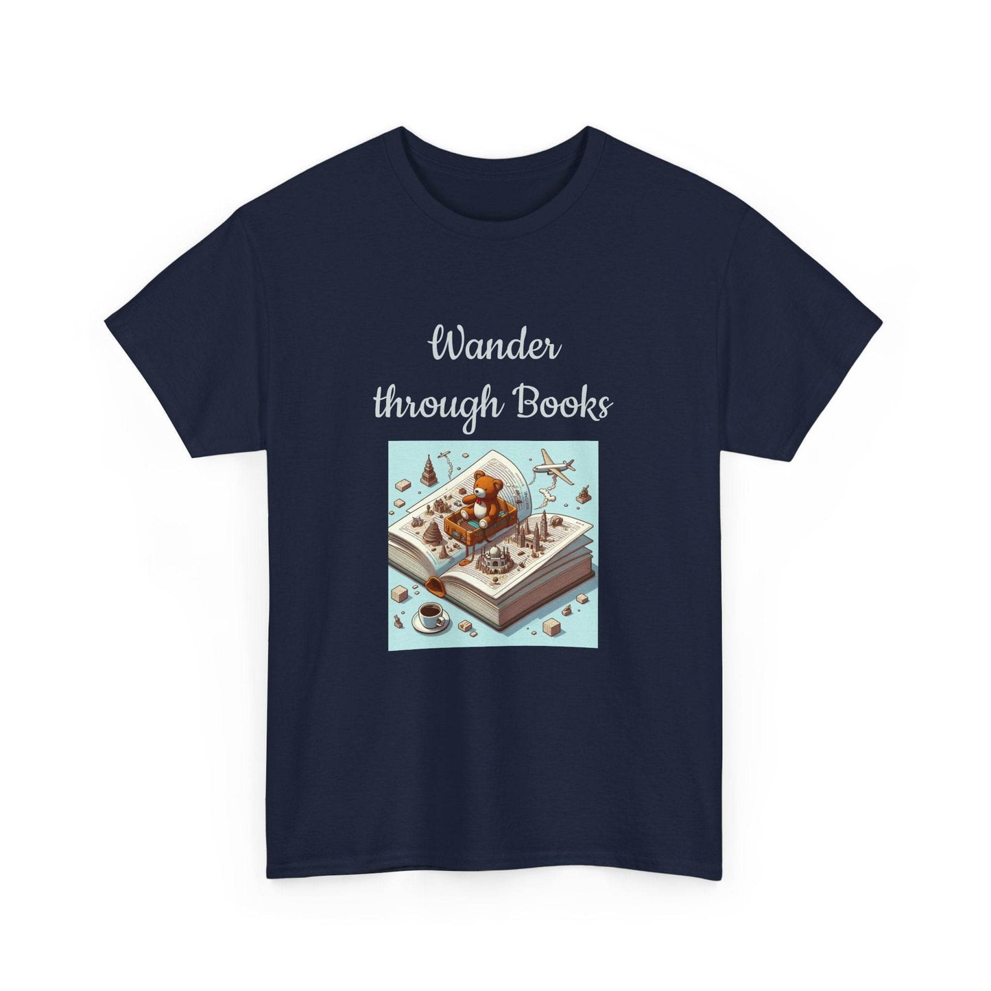 Wander - A Unisex Heavy Cotton Tee - Perfect Gift for Book Lovers - The Dreamer's Bookshop.