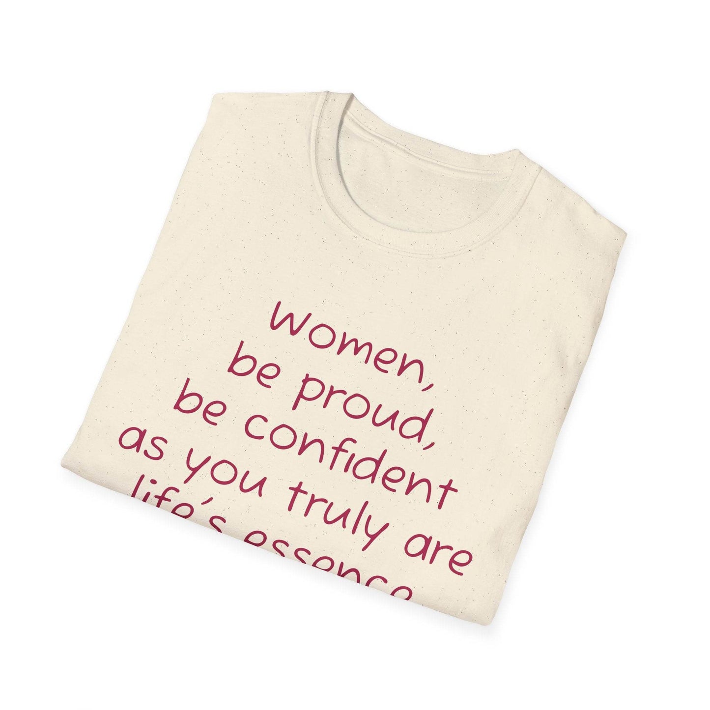 Inspirational Unisex Softstyle T-Shirt - 'Women' Motivational Design - The Dreamer's Bookshop.
