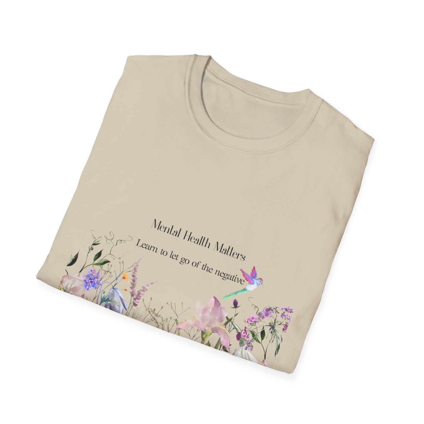 Inspirational Unisex T-Shirt - Mental Health "Let Go" - The Dreamer's Bookshop.