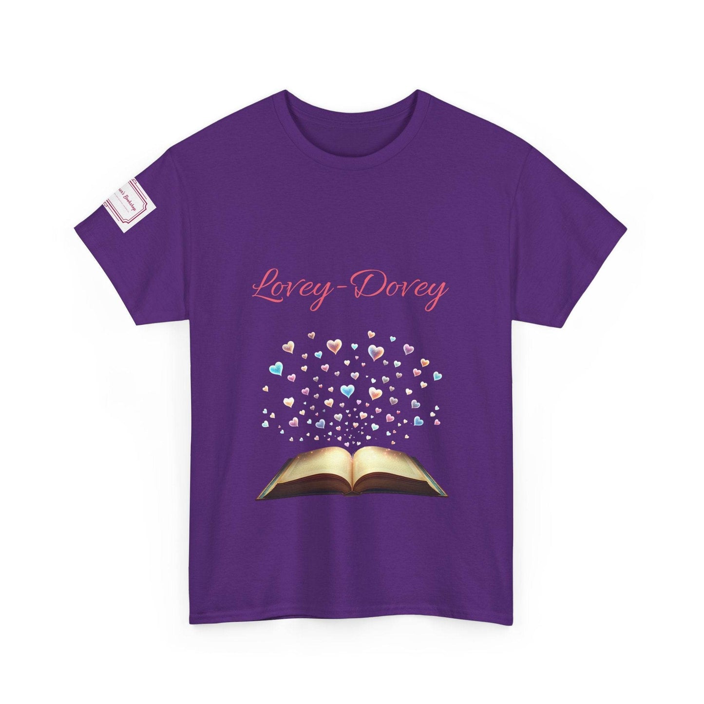 Lovey-Dovey - Graphic Unisex Heavy Cotton Tee - The Dreamer's Bookshop.