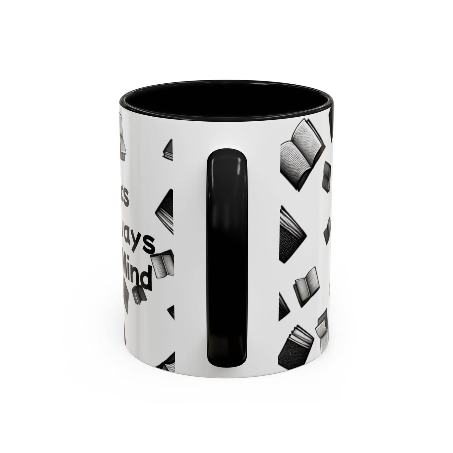 Books on My Mind Accent Coffee Mug - Perfect for Book Lovers - The Dreamer's Bookshop.