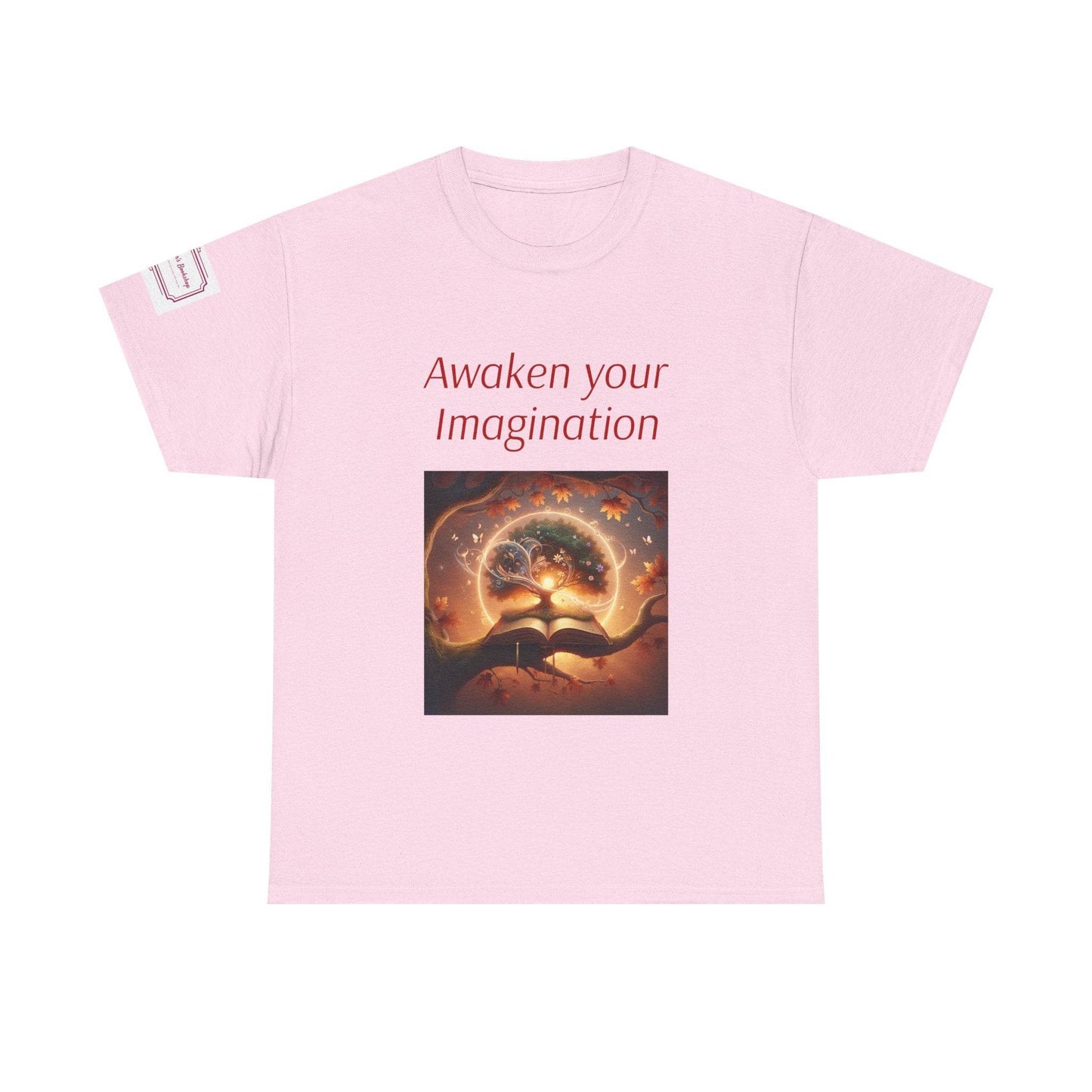Awaken Your Imagination Unisex Heavy Cotton Tee - Inspiring Graphic T-Shirt for Creative Souls - The Dreamer's Bookshop.