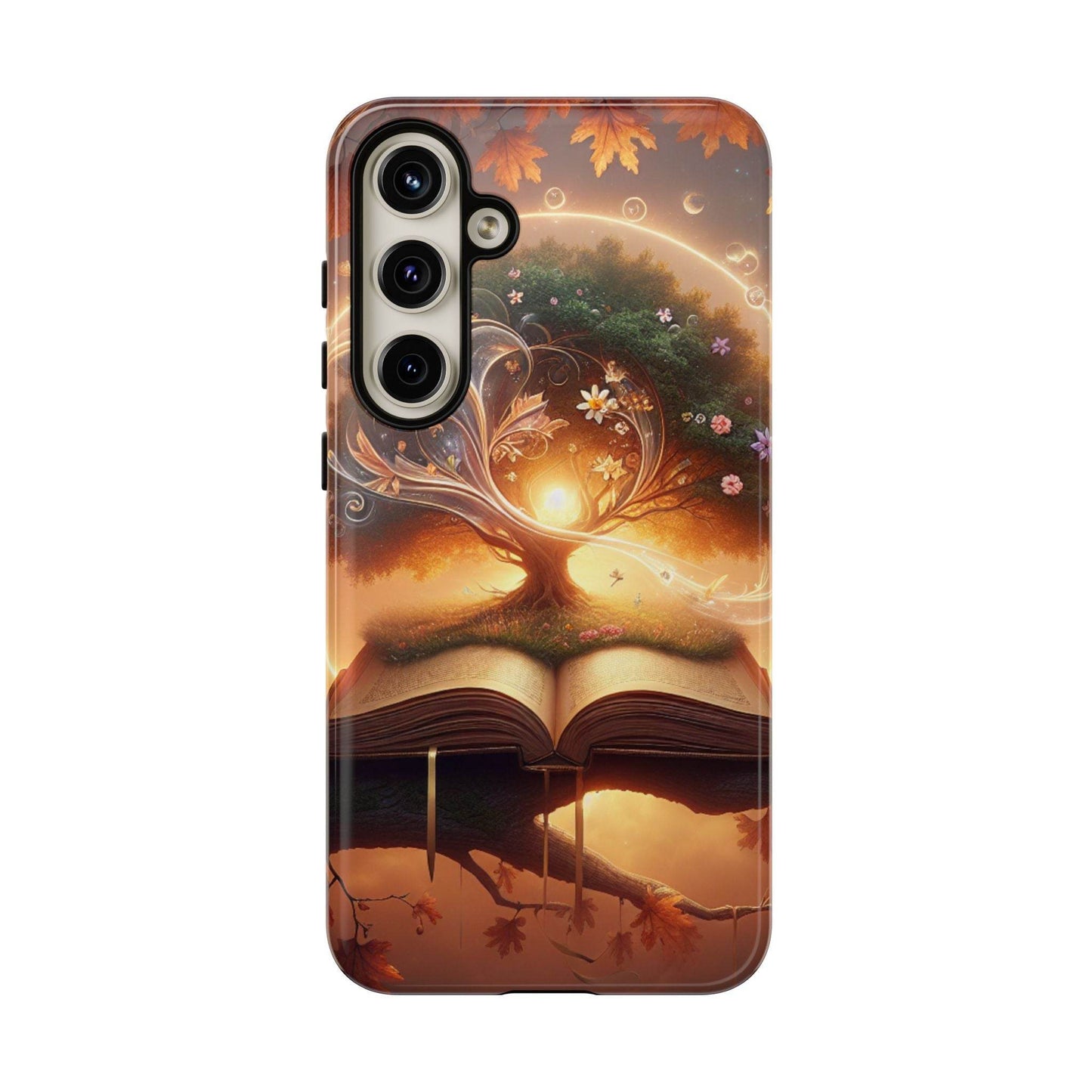 Nature-Inspired iPhone & Samsung Phone Case with Tree of Life Design - The Dreamer's Bookshop.