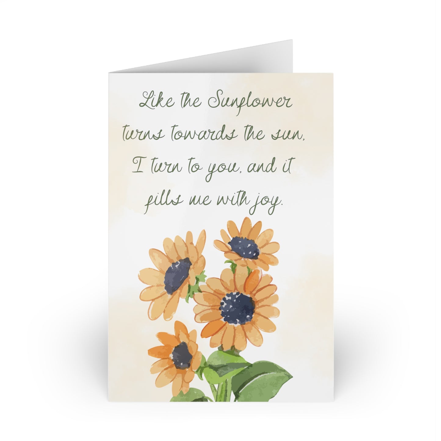 The Dreamer's Bookshop Affection "Like the Sunflower" Art Print Card - The Dreamer's Bookshop.