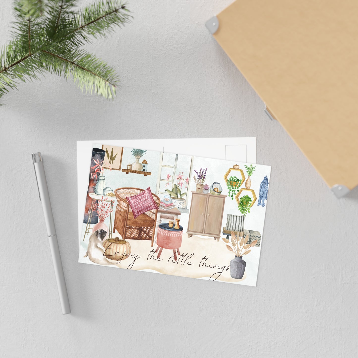 The Dreamer's Bookshop "Mugsie" Enjoy the Little Things Card - The Dreamer's Bookshop.