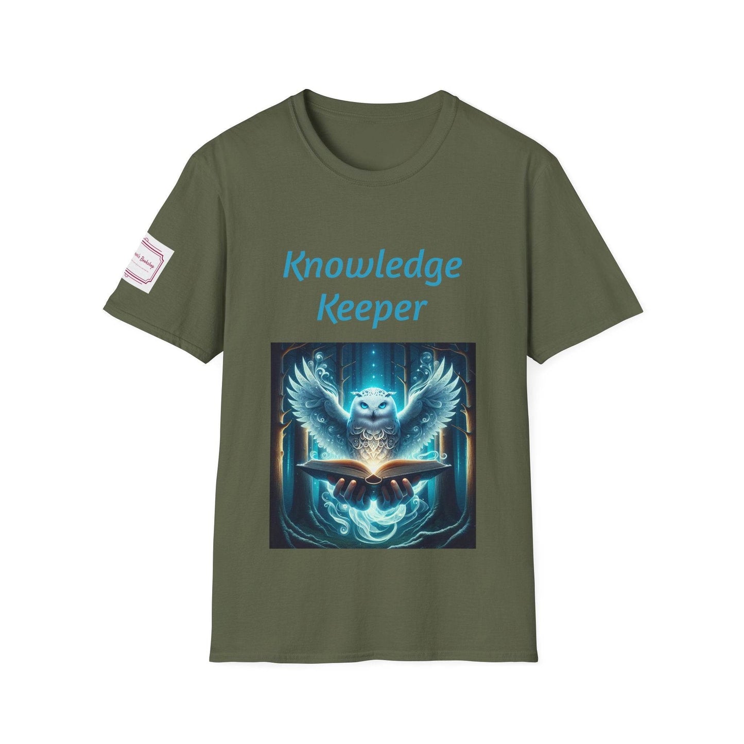 Knowledge Keeper Owl Unisex Softstyle T-Shirt - Proud Reader - The Dreamer's Bookshop.