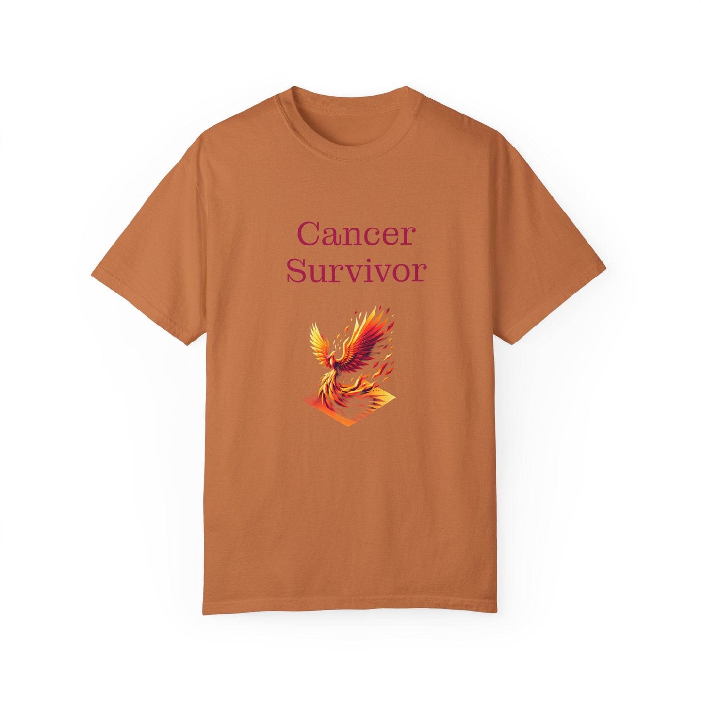 Cancer Survivor Unisex Garment-Dyed T-shirt - Inspirational Motivational Tee - The Dreamer's Bookshop.