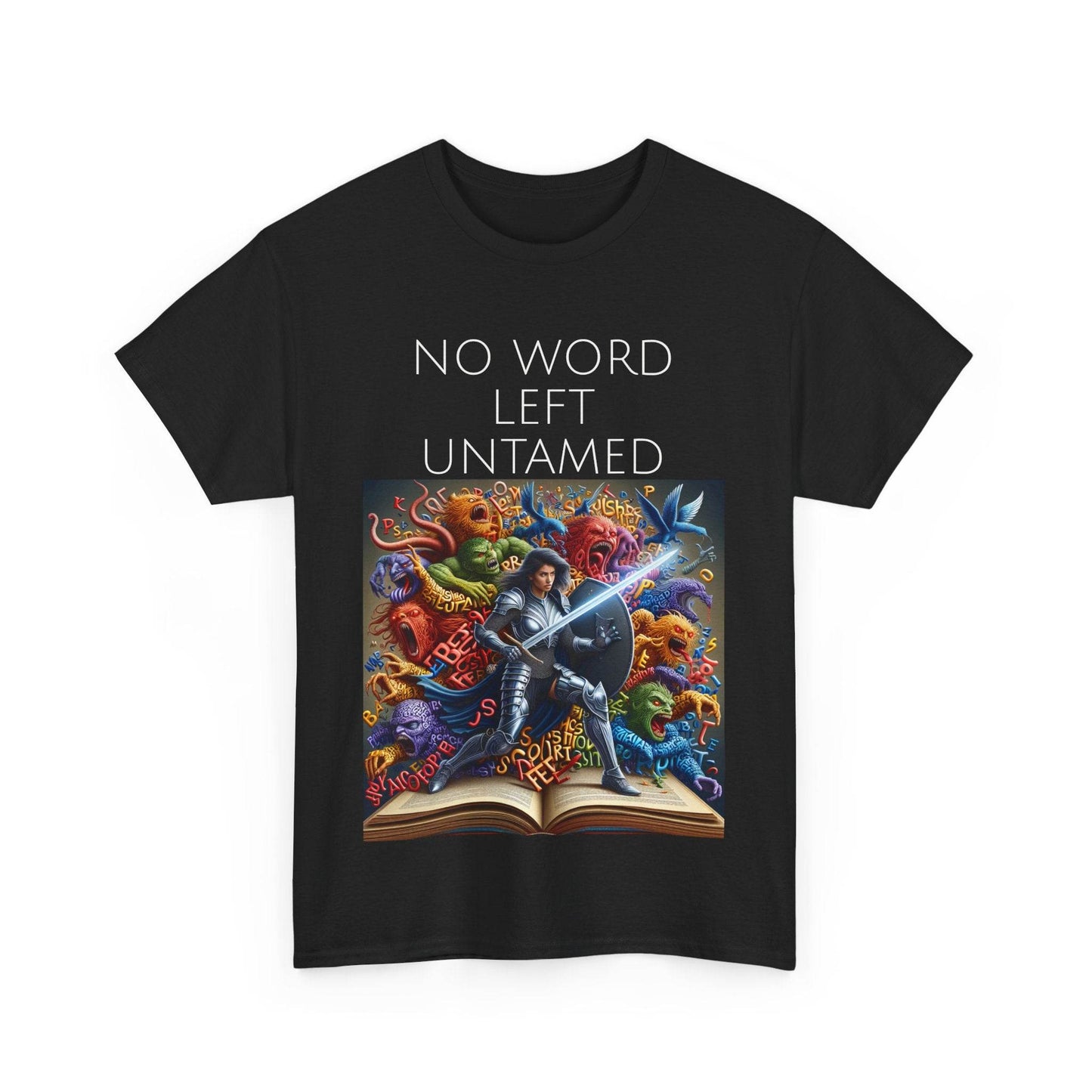No Word - Unisex Heavy Cotton Tee - Creative Writer's Apparel - The Dreamer's Bookshop.