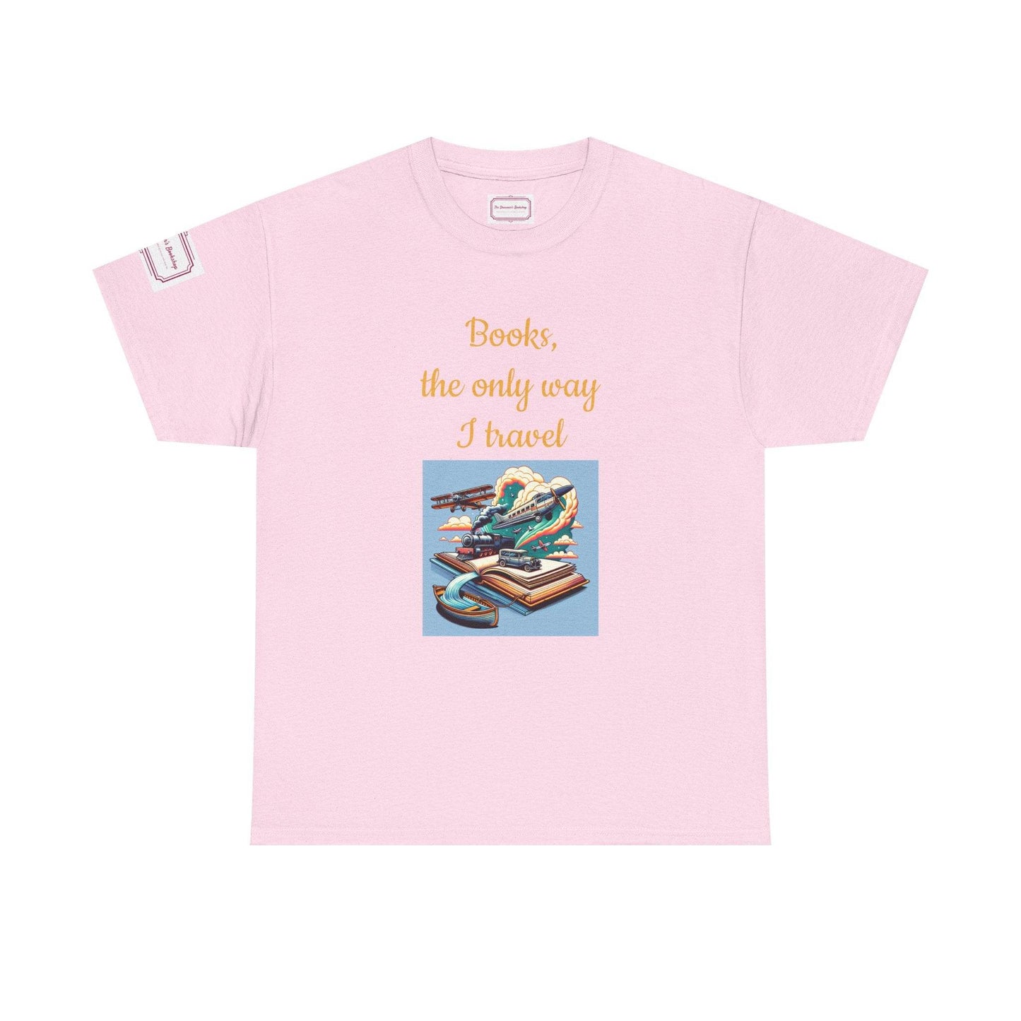 Travel - Unisex Heavy Cotton Tee - Perfect for Book Lovers - The Dreamer's Bookshop.