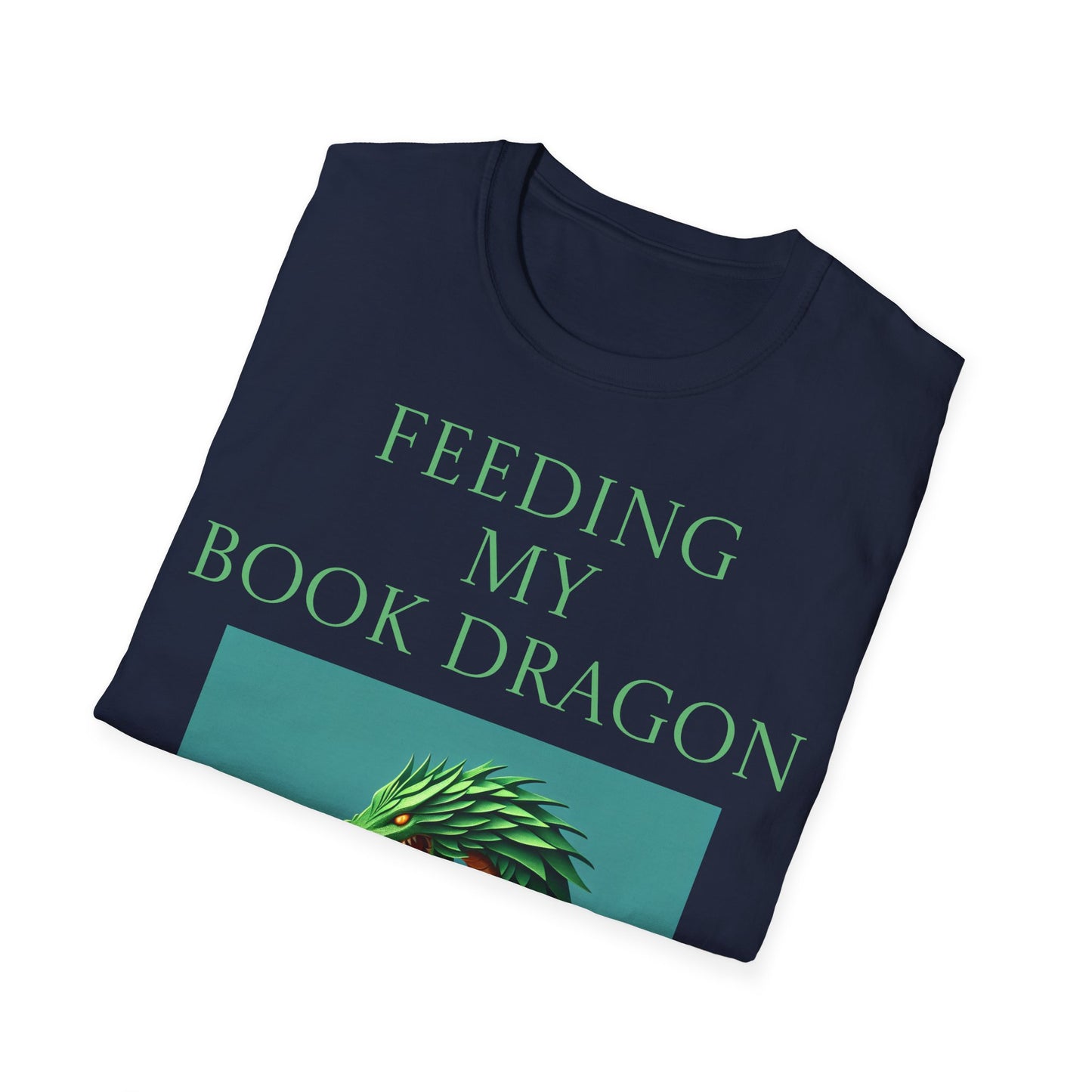 Unisex -Inspired T-Shirt - "Book Dragon" - Perfect for Book Lovers - The Dreamer's Bookshop.