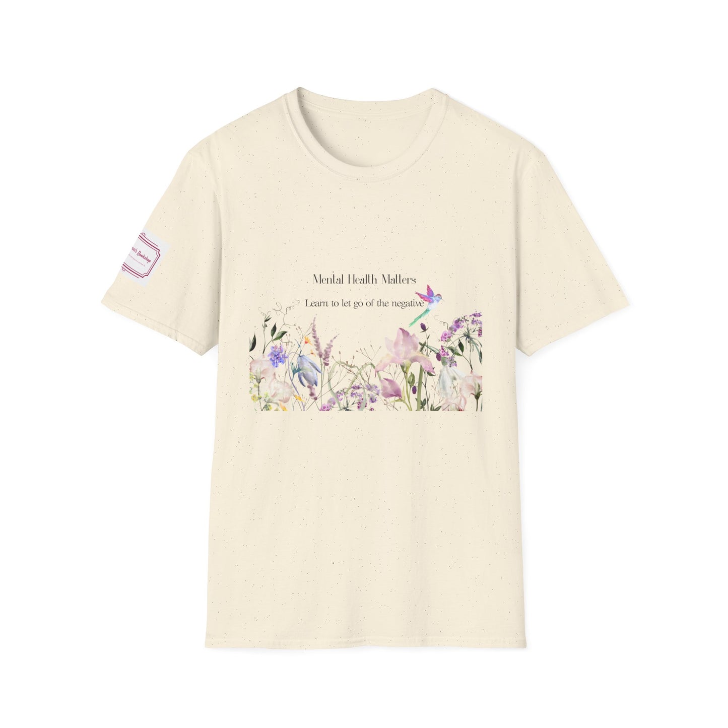 Inspirational Unisex T-Shirt - Mental Health "Let Go" - The Dreamer's Bookshop.