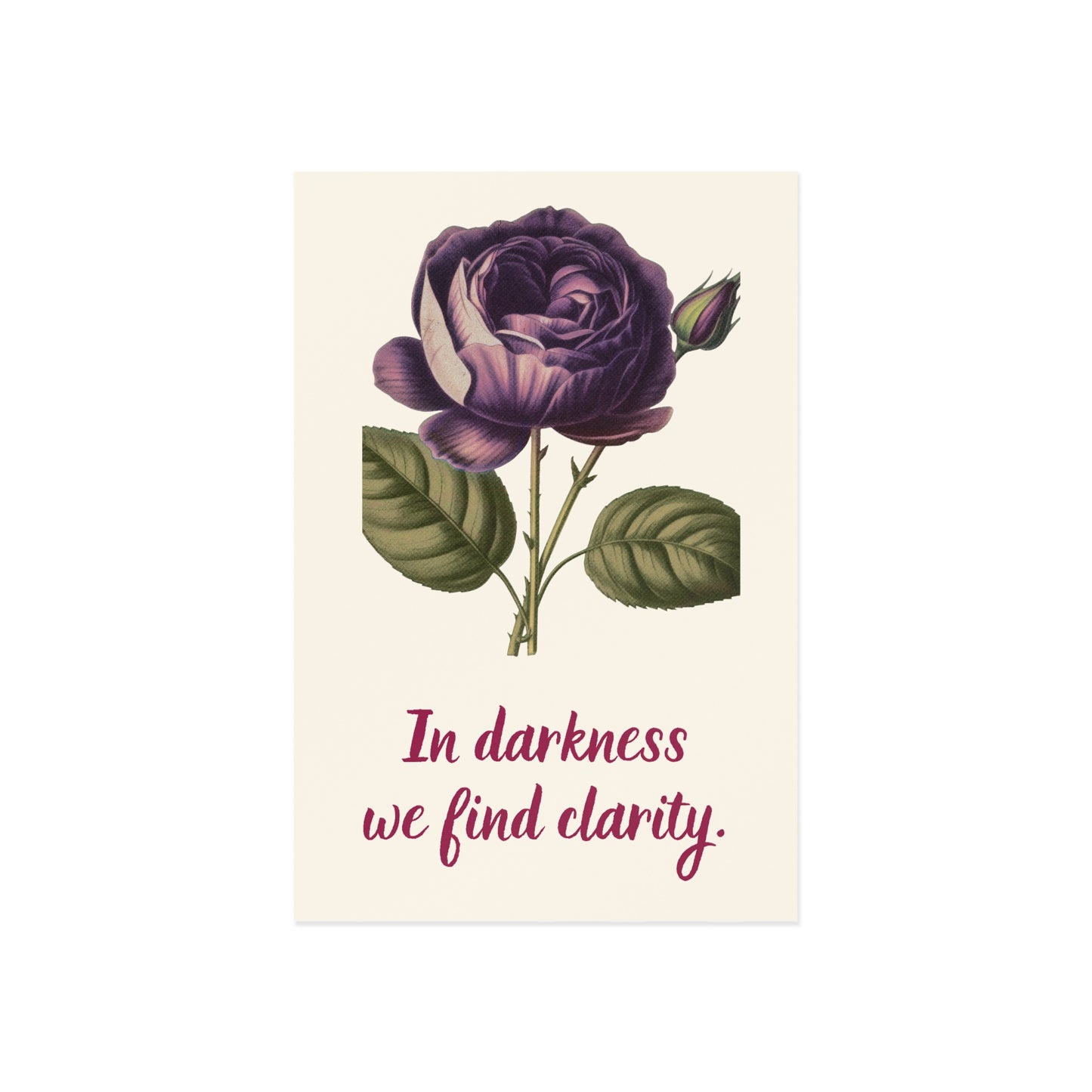 The Dreamer's Bookshop - Love Yourself Card "In darkness" - The Dreamer's Bookshop.