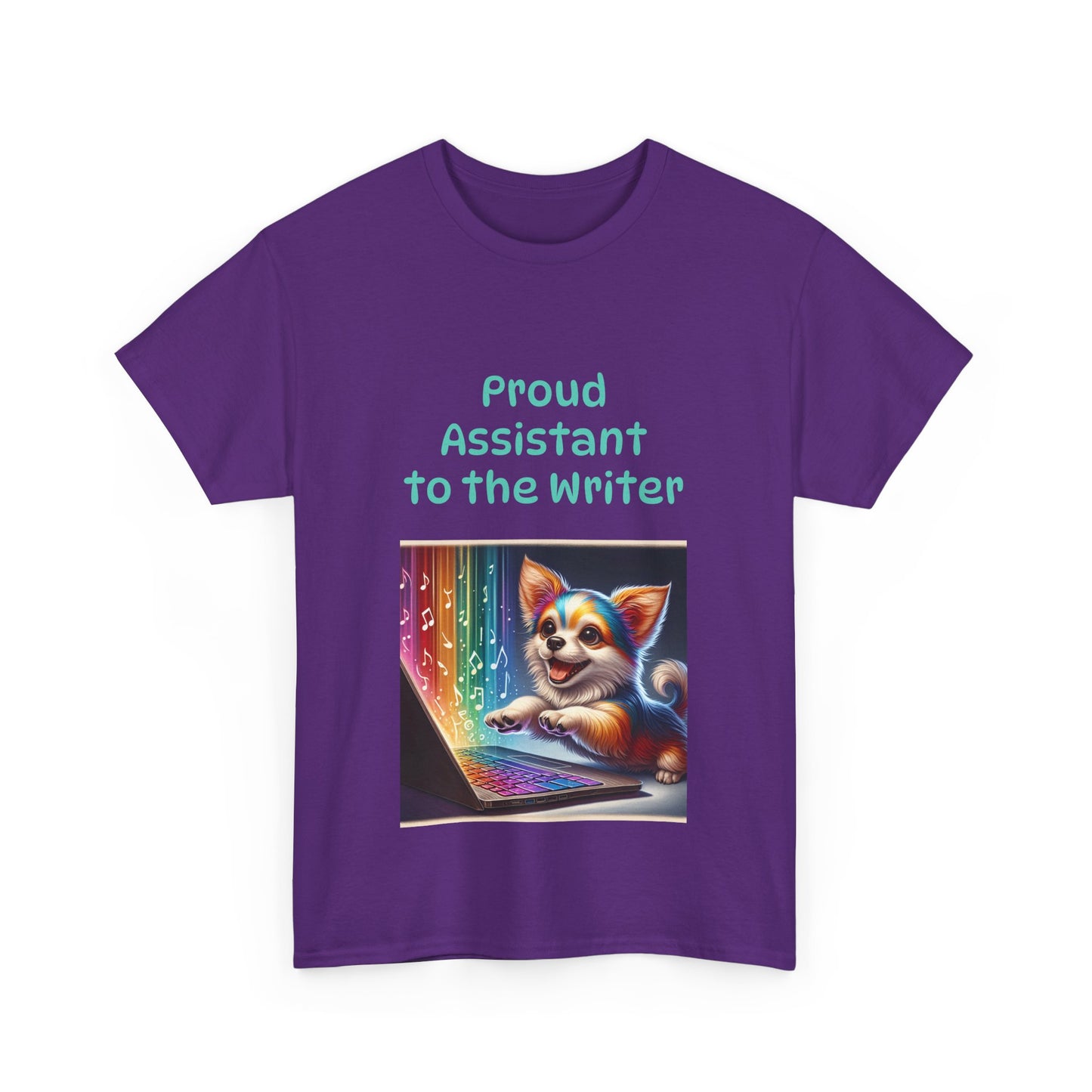 Book Lover's Unisex Heavy Cotton Tee - "Assistant Writer" - The Dreamer's Bookshop.