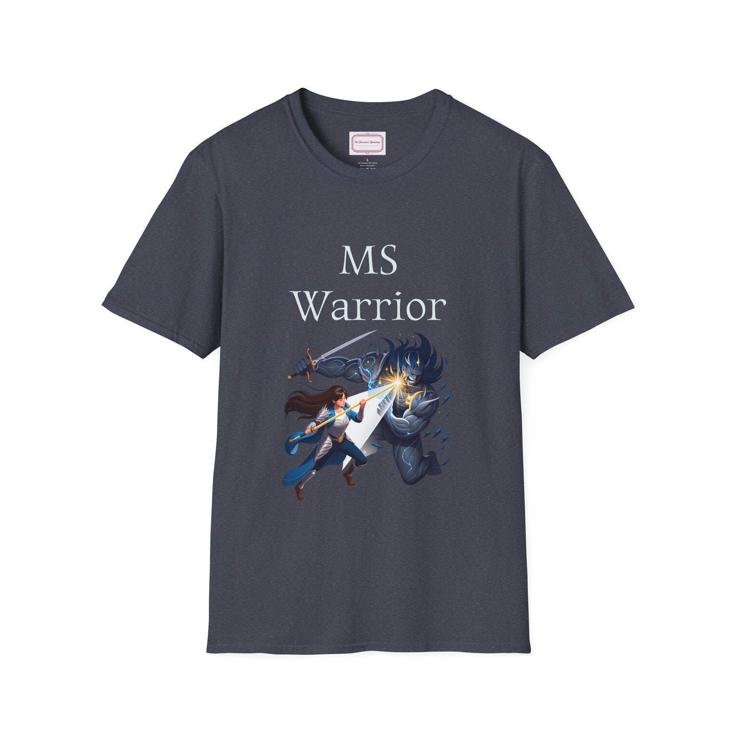 M.S. Warrior Unisex Softstyle T-Shirt - Embrace Your Battles - The Dreamer's Bookshop.