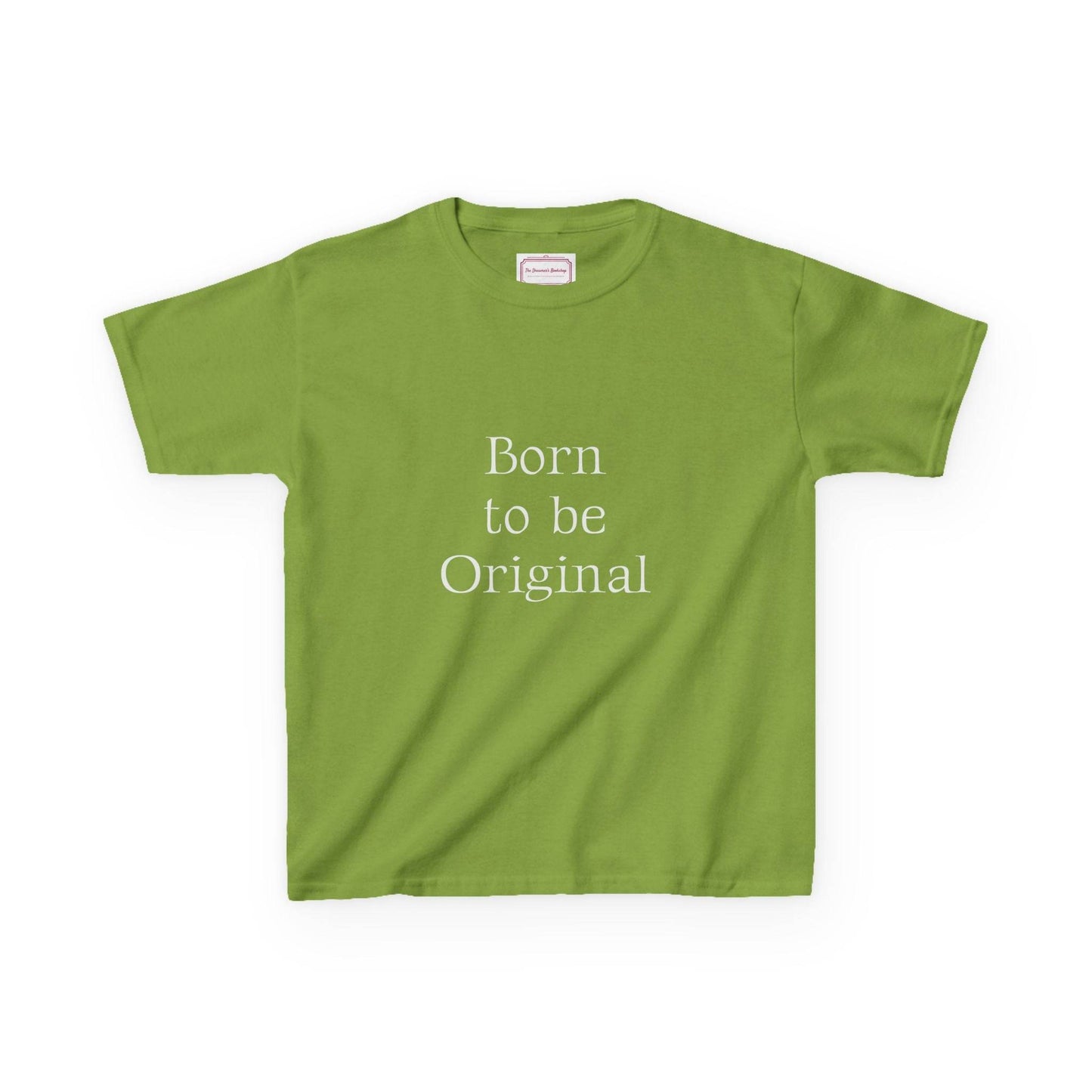 EU - Kids 'Born to be Original' Cotton Tee - Support Young Creators - The Dreamer's Bookshop.