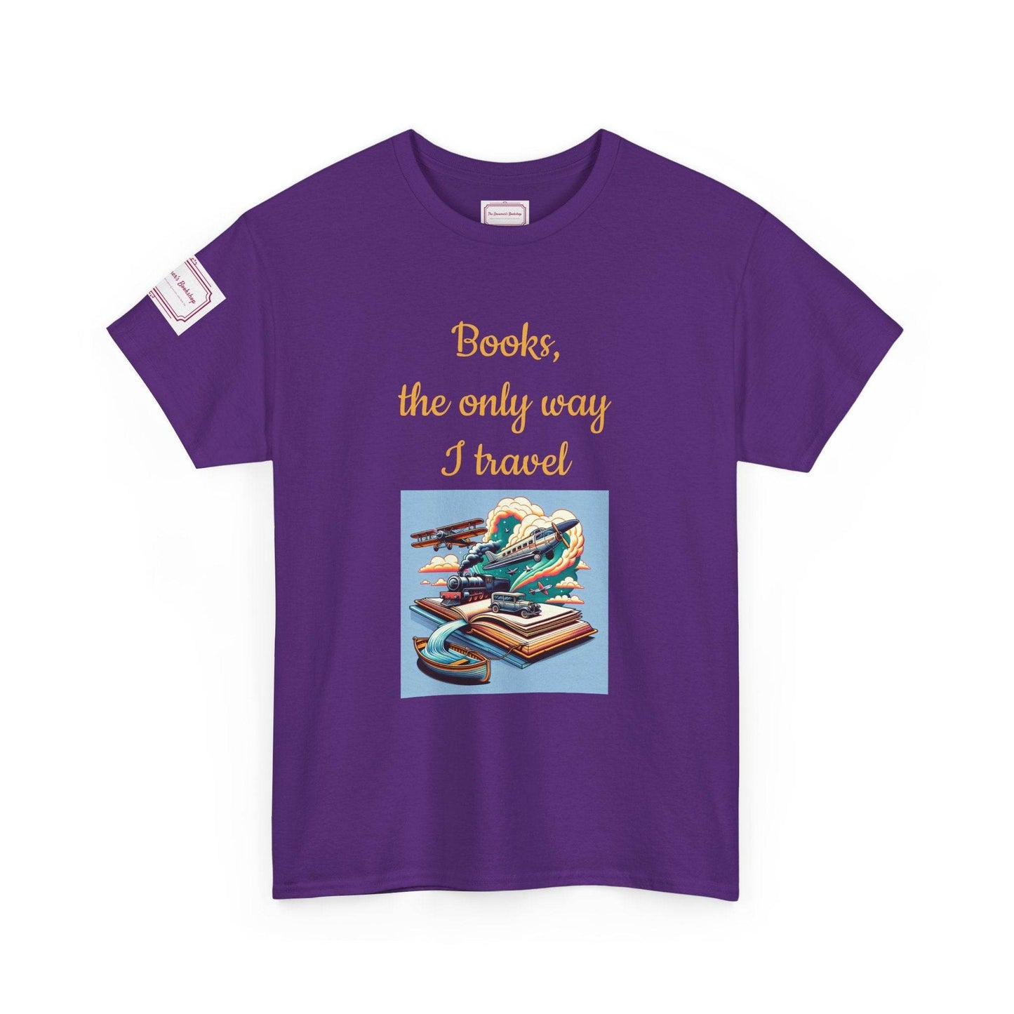 Travel - Unisex Heavy Cotton Tee - Perfect for Book Lovers - The Dreamer's Bookshop.