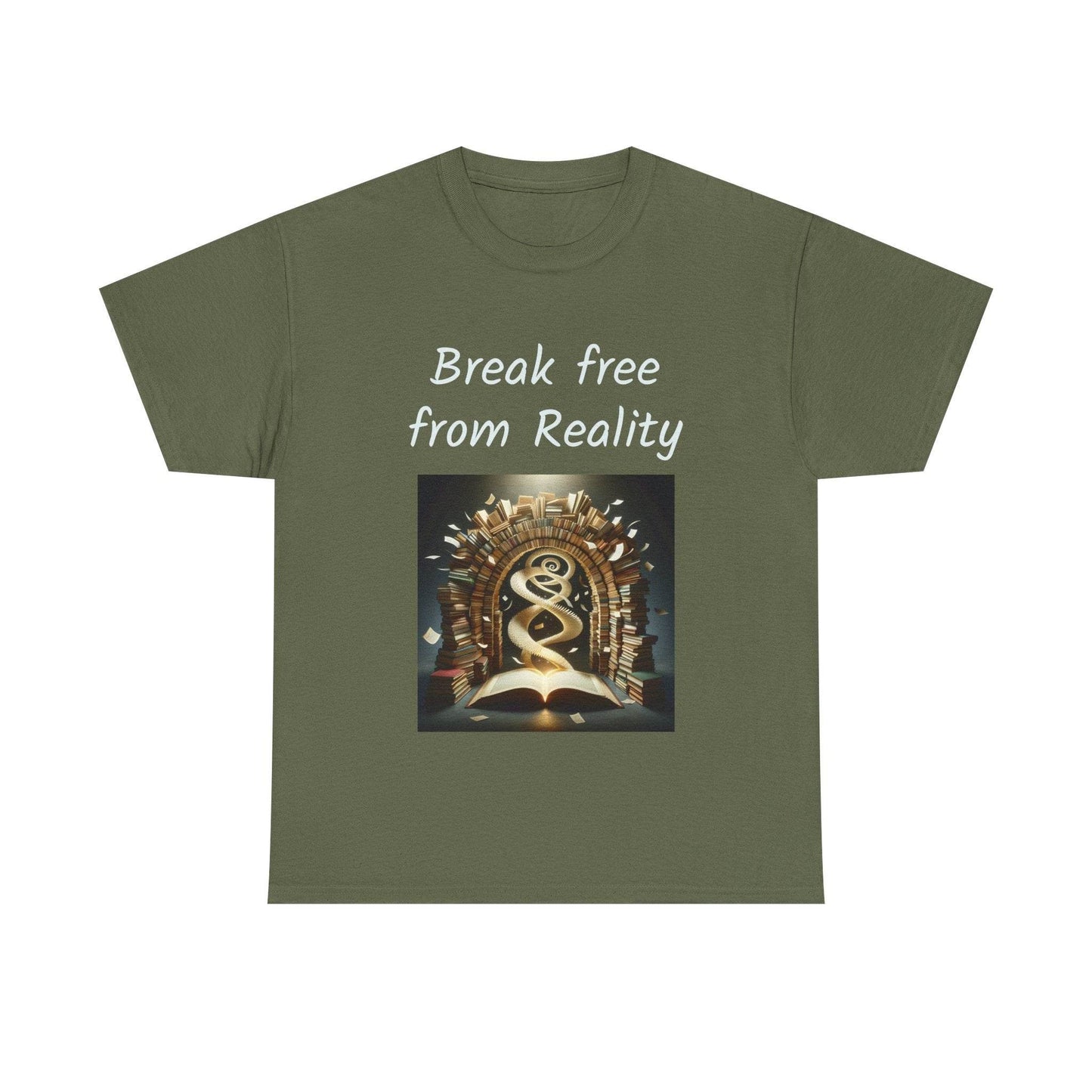 Break Free - Unisex Heavy Cotton Tee - Book Lovers - The Dreamer's Bookshop.