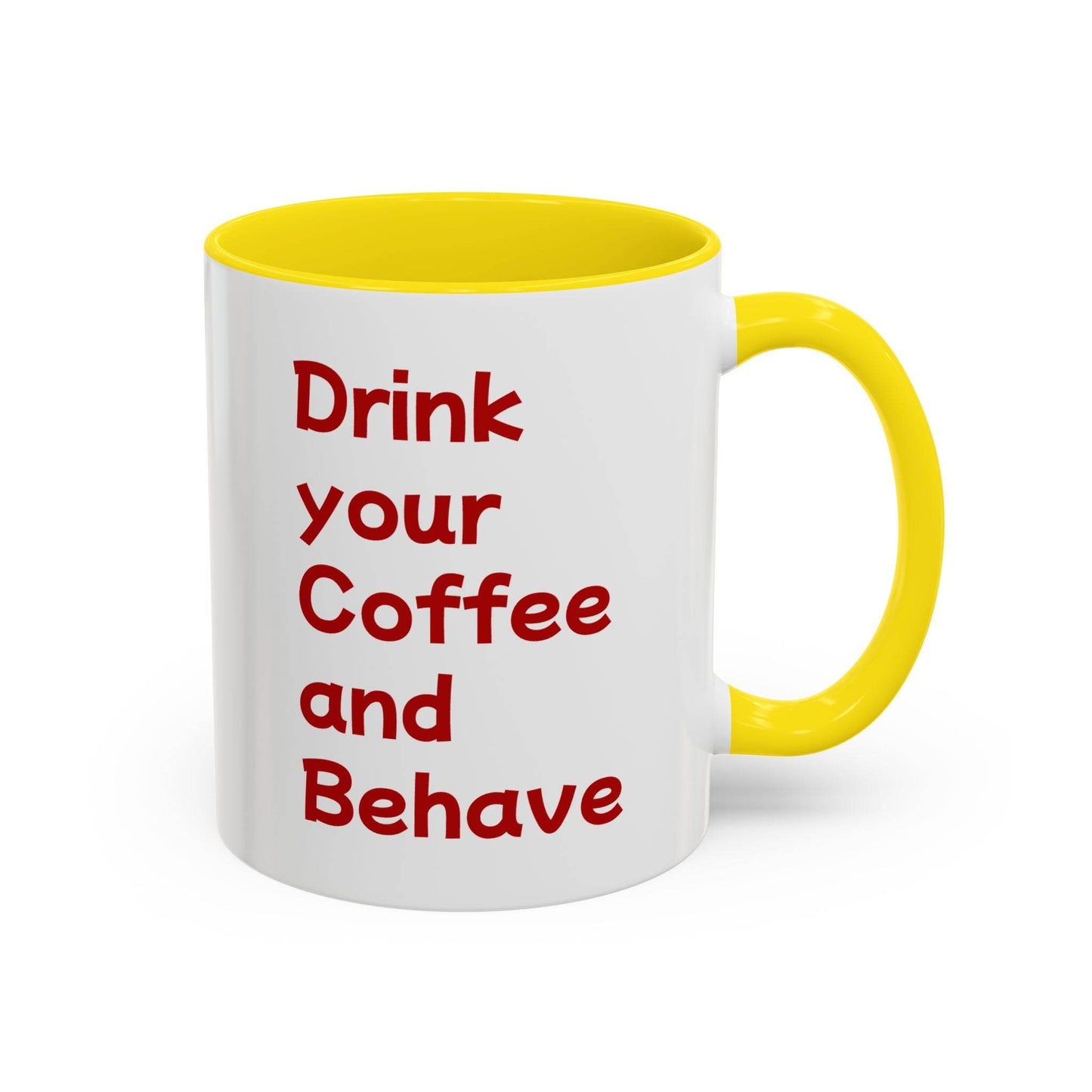 Cute Dog Pawsitive Coffee Mug - 11 & 15oz Drink and Behave - The Dreamer's Bookshop.