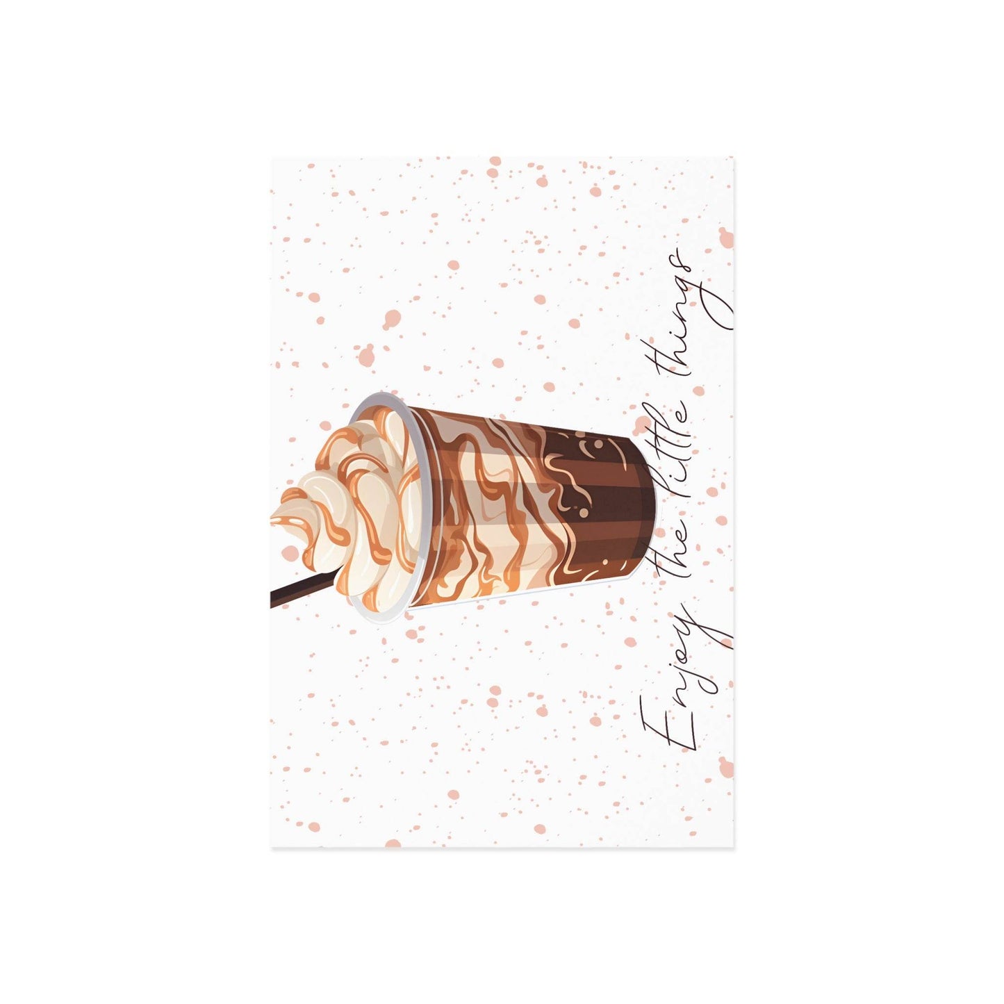 The Dreamer's Bookshop "Iced Coffee" Enjoy the Little Things Card - The Dreamer's Bookshop.