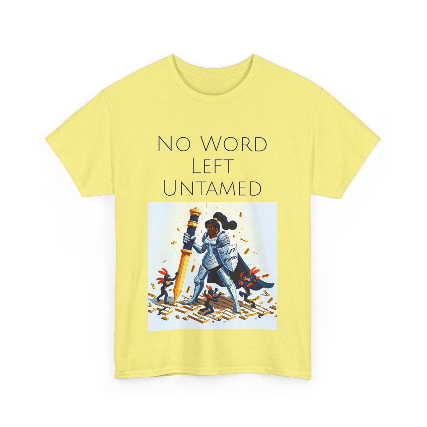 No Word Unisex Heavy Cotton Tee - Creative Writer's Apparel - The Dreamer's Bookshop.