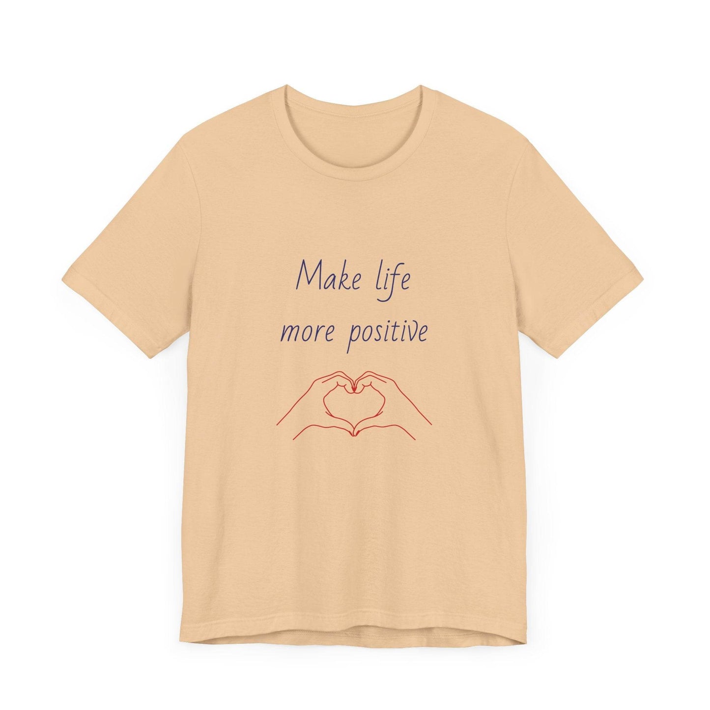 Positive Vibes Unisex Short Sleeve Tee - Make Life More Positive - The Dreamer's Bookshop.