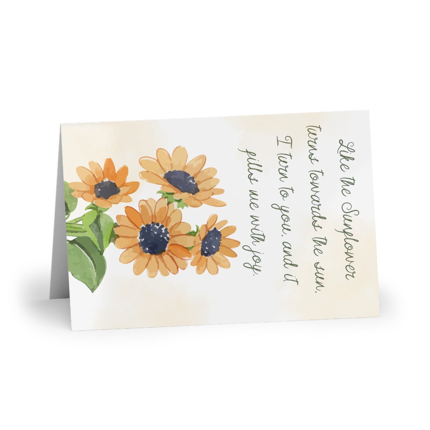 The Dreamer's Bookshop Affection "Like the Sunflower" Art Print Card - The Dreamer's Bookshop.
