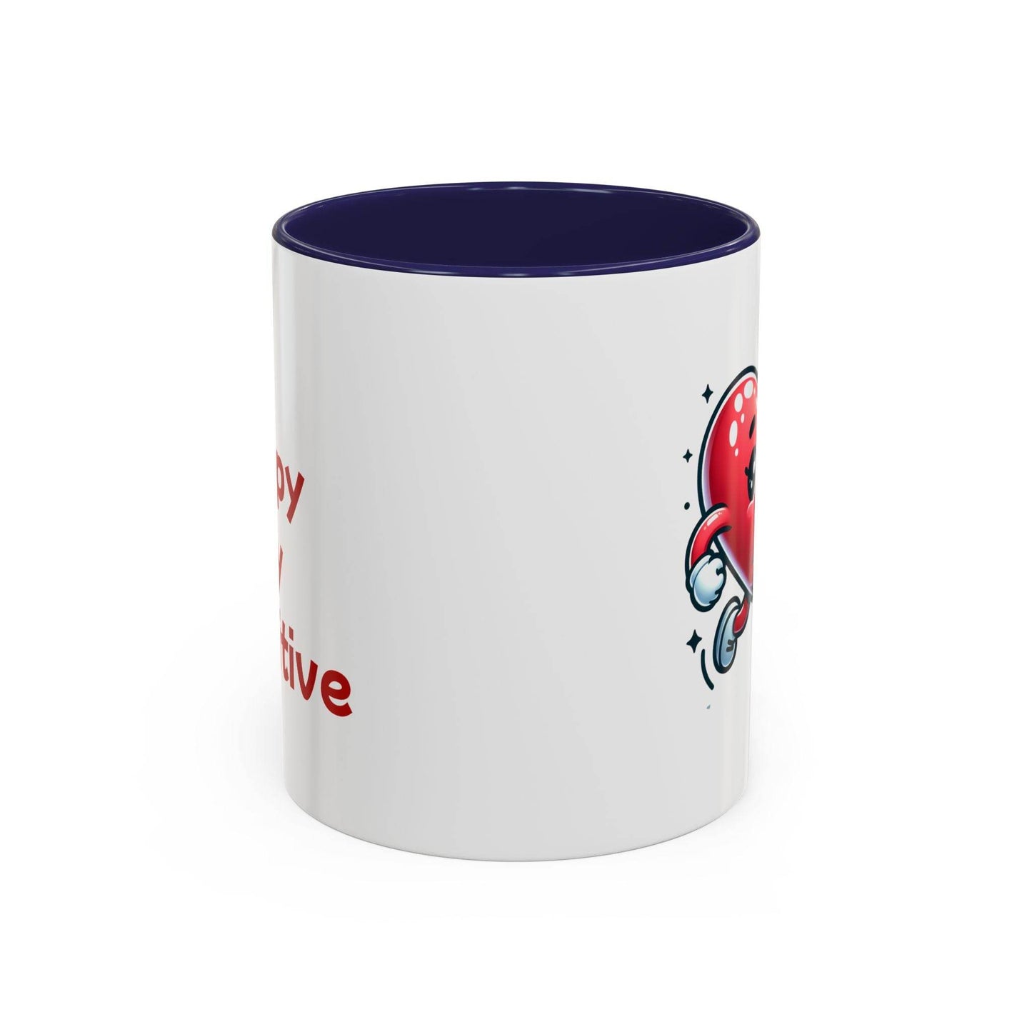 Cute Heart Character Coffee Mug - 11 & 15oz - The Dreamer's Bookshop.