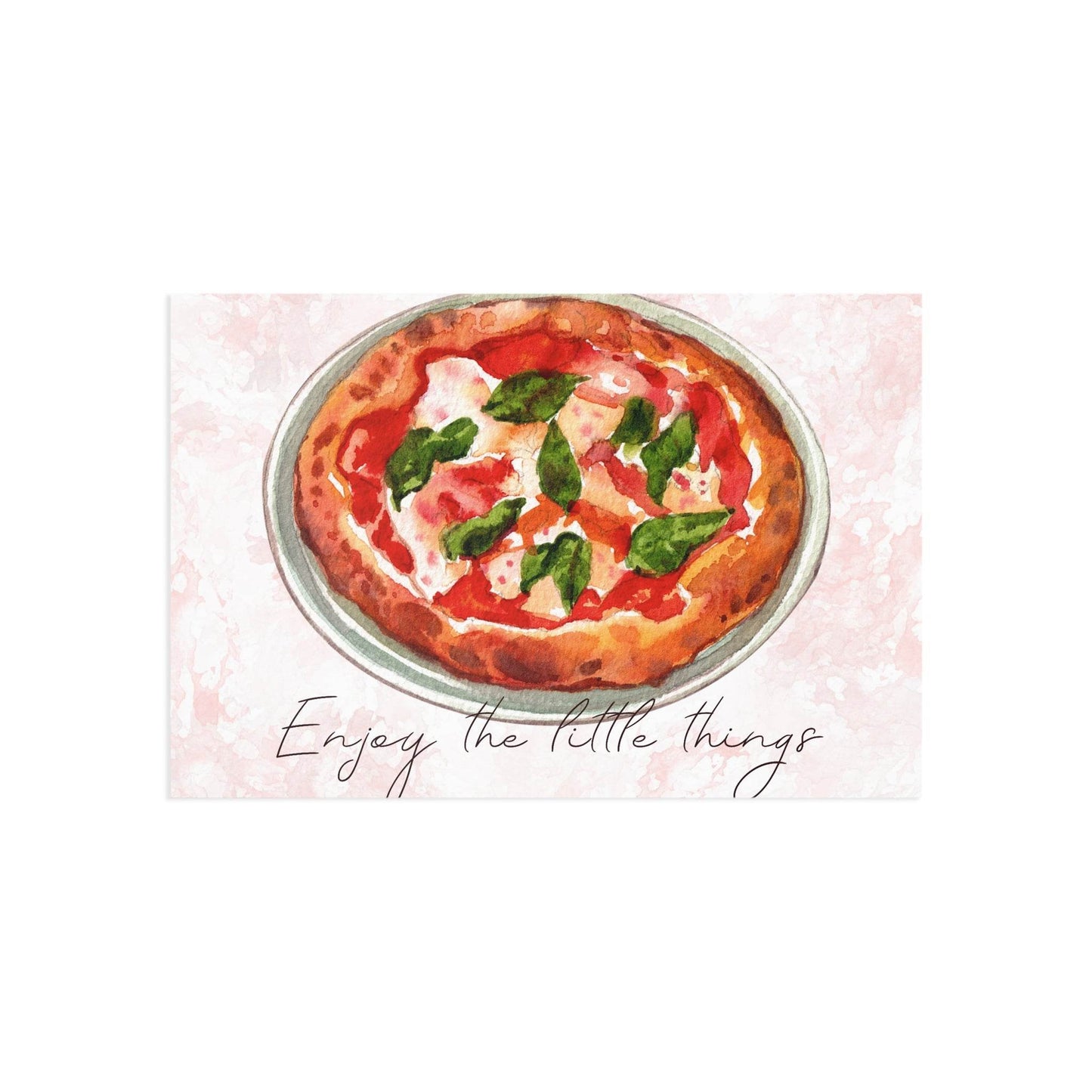 The Dreamer's Bookshop "Pizza" Enjoy the Little Things Card - The Dreamer's Bookshop.