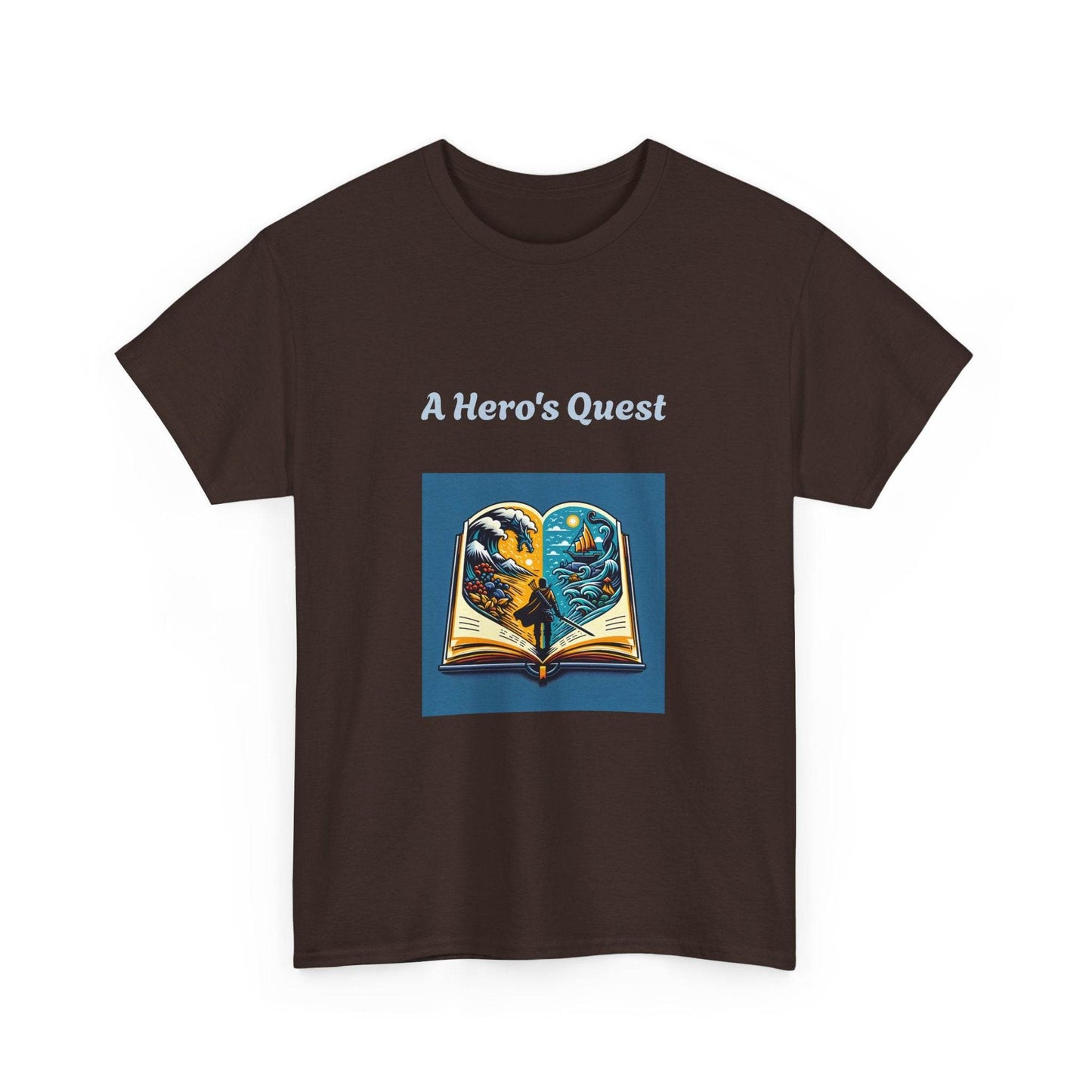 Adventure - Graphic Tee - Unisex Heavy Cotton T-Shirt - Hero's Quest - The Dreamer's Bookshop.
