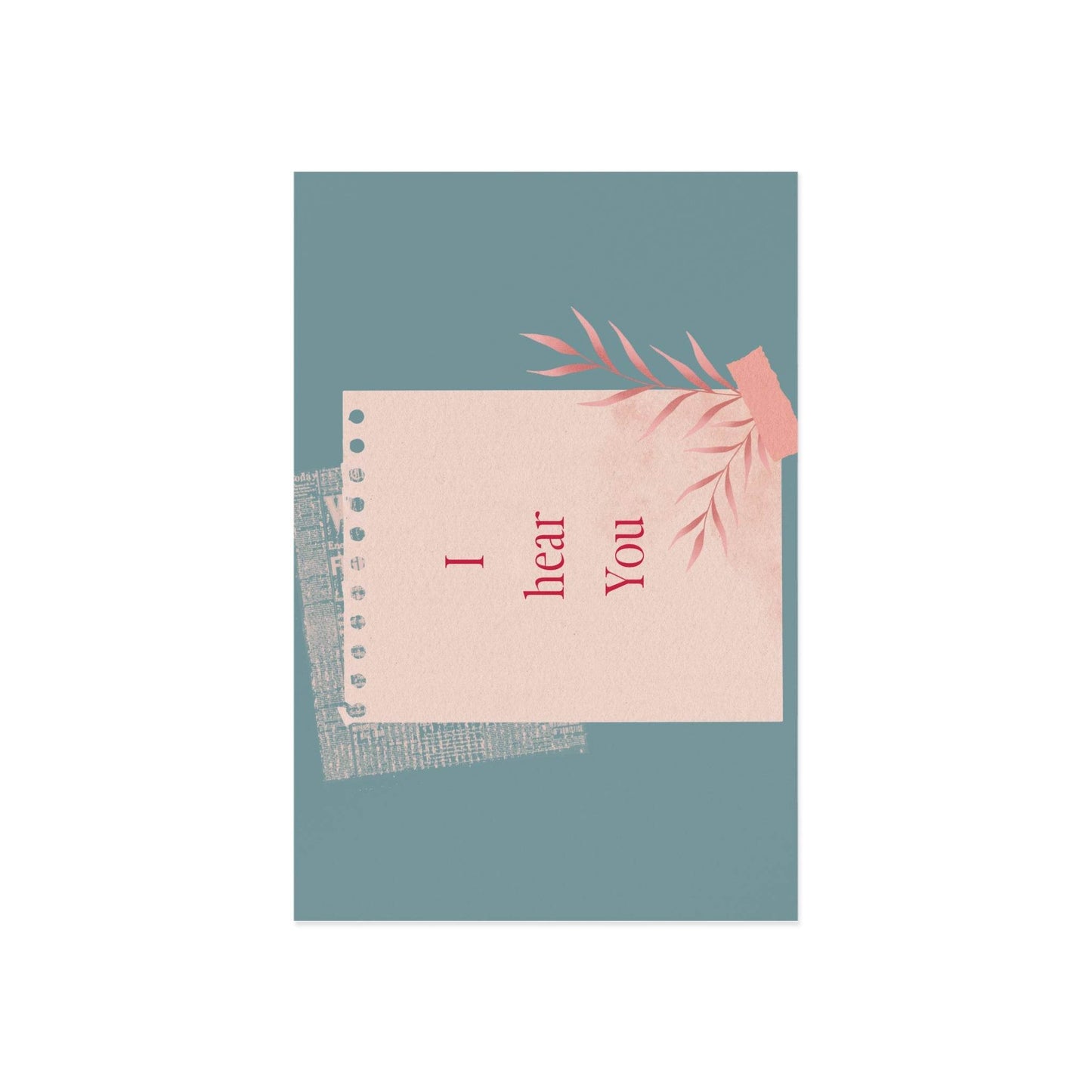 The Dreamer's Bookshop Appreciation "I Hear You" Print Card - The Dreamer's Bookshop.