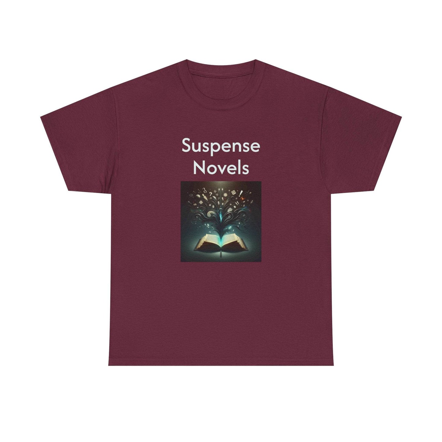 Fiction - Graphic Tee - Unisex Heavy Cotton T-Shirt Suspense Novels - The Dreamer's Bookshop.