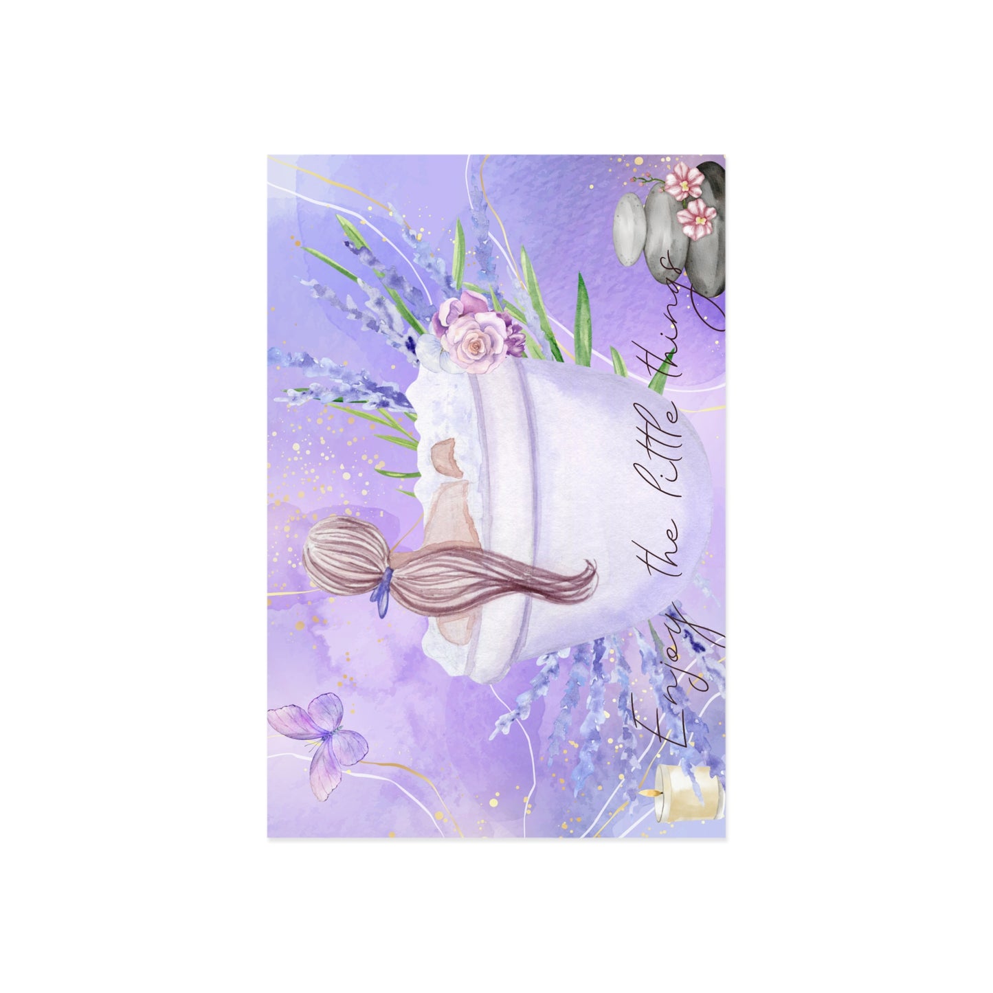 The Dreamer's Bookshop "Lavender Spa" Enjoy the Little Things Card - The Dreamer's Bookshop.