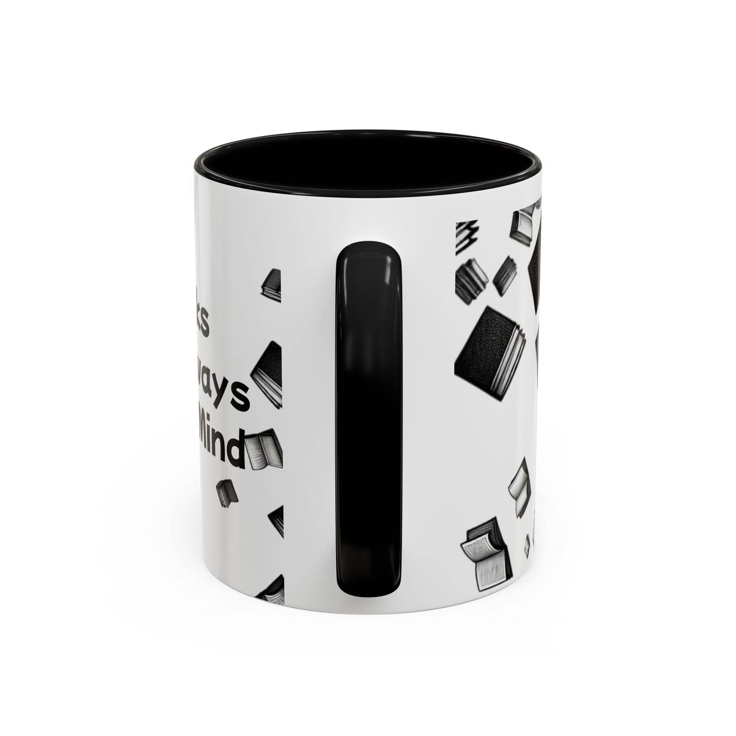 Books on My Mind Accent Coffee Mug - Perfect for Readers - The Dreamer's Bookshop.