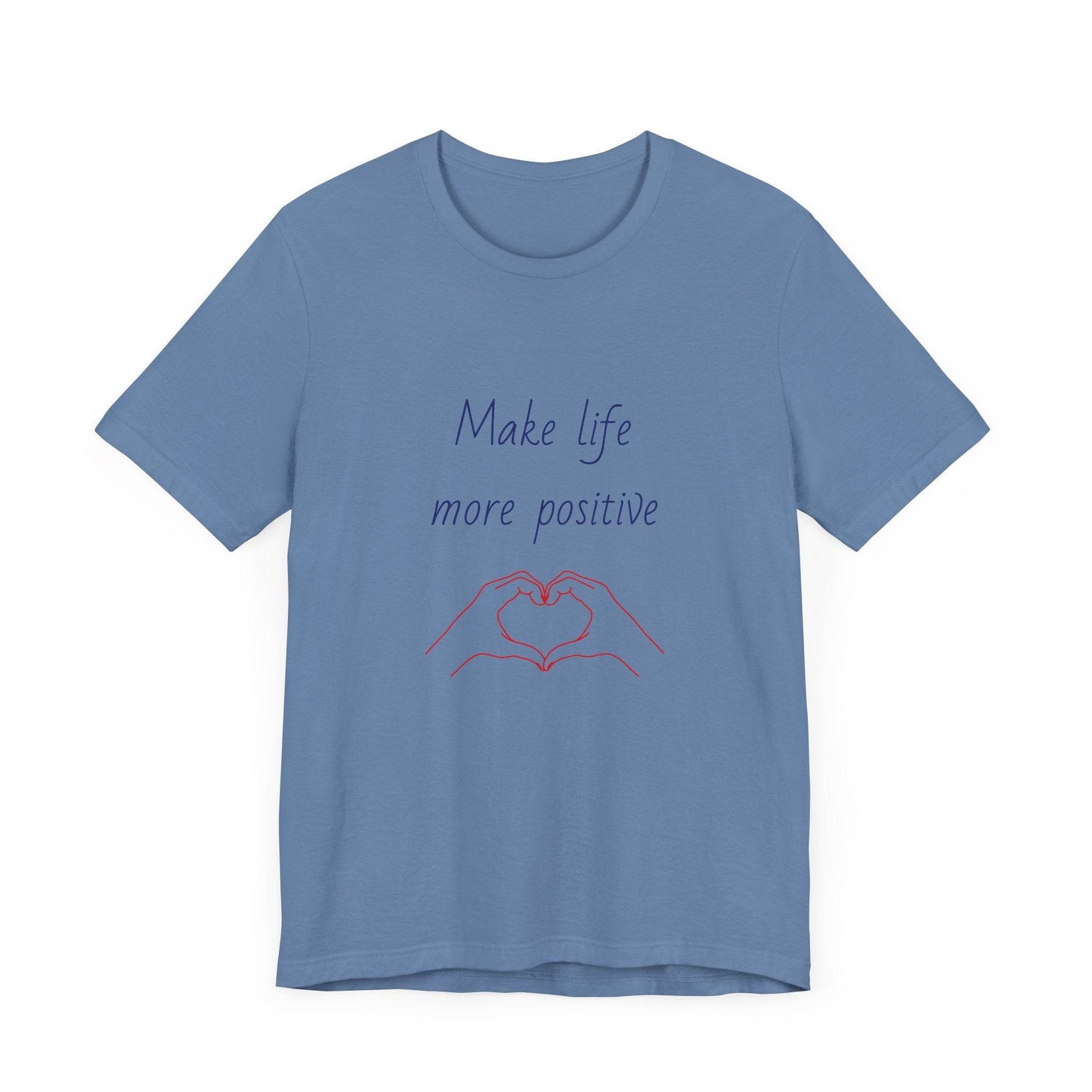 Positive Vibes Unisex Short Sleeve Tee - Make Life More Positive - The Dreamer's Bookshop.
