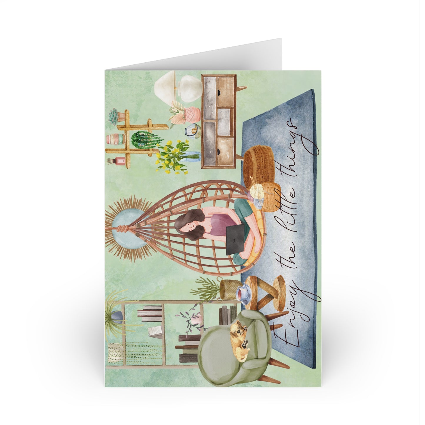 The Dreamer's Bookshop "Cozy at Home" Enjoy the Little Things Card