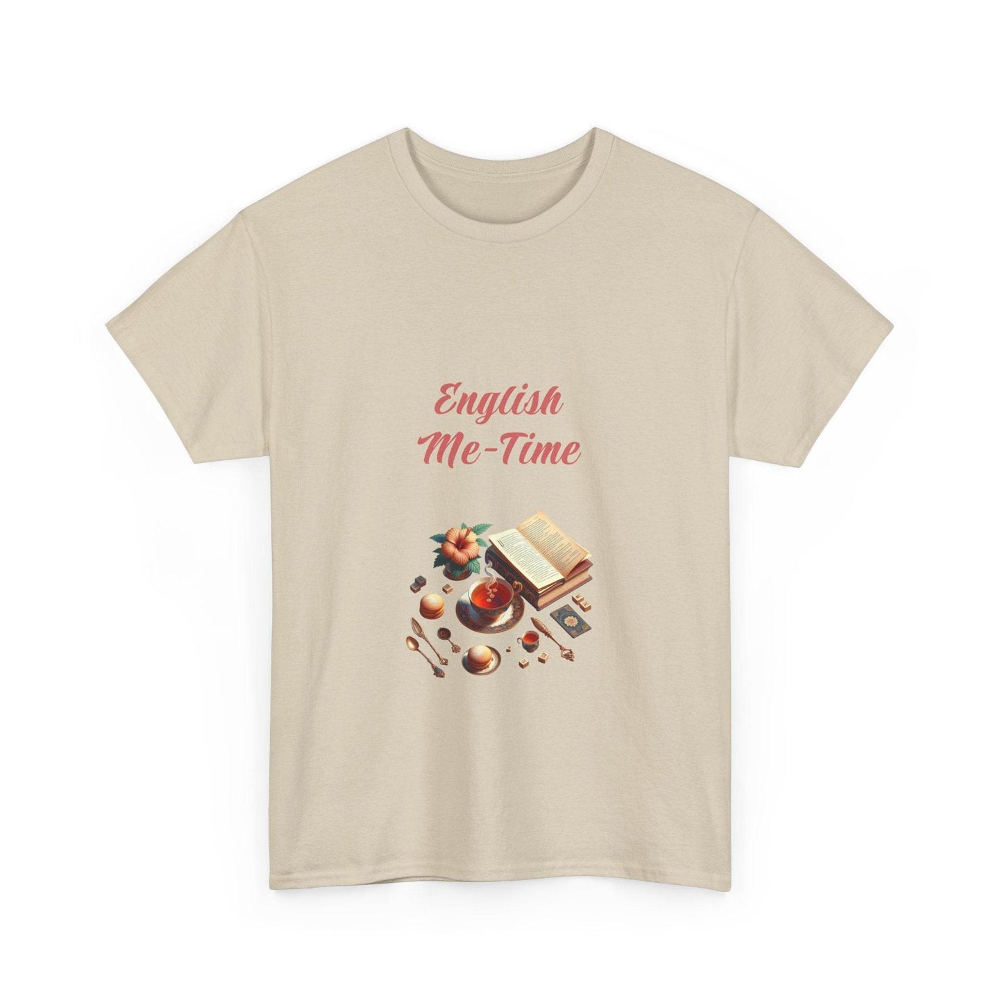 English Me-Time - Unisex Heavy Cotton Tee for Book Lovers - The Dreamer's Bookshop.