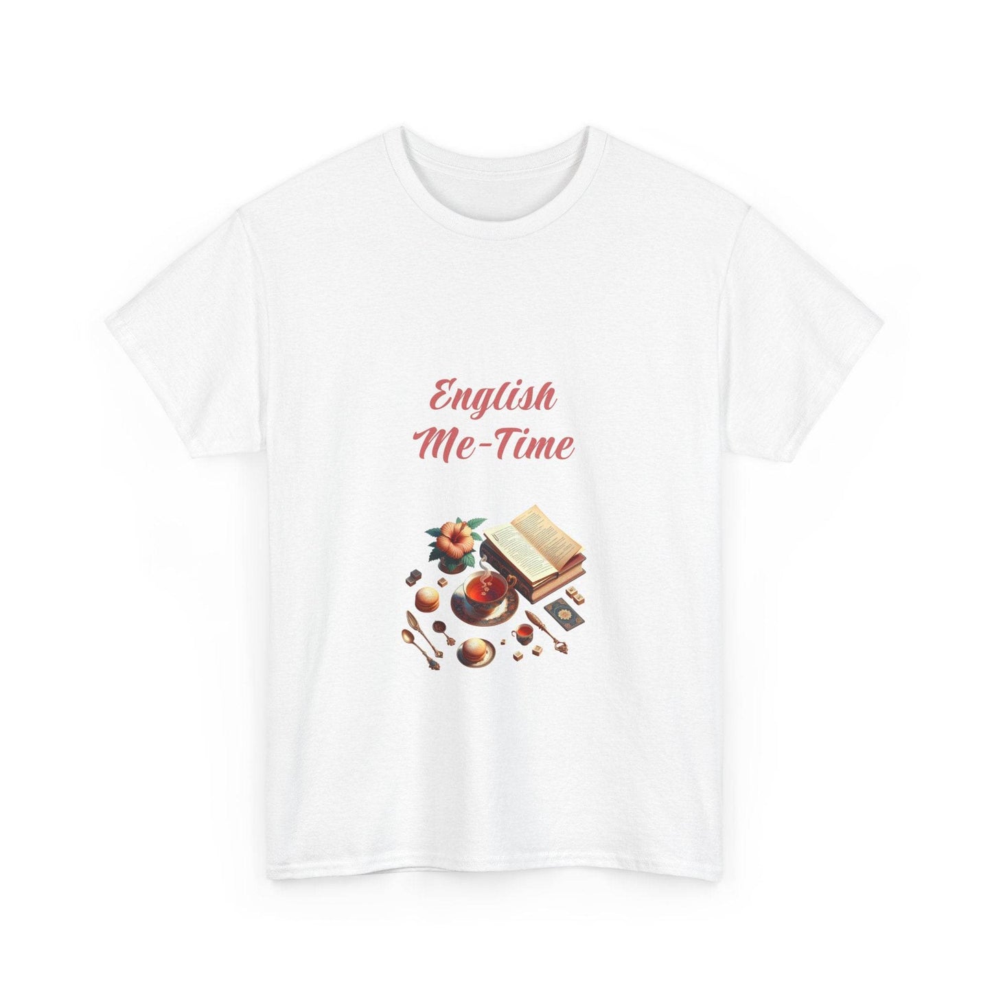 English Me-Time - Unisex Heavy Cotton Tee for Book Lovers - The Dreamer's Bookshop.