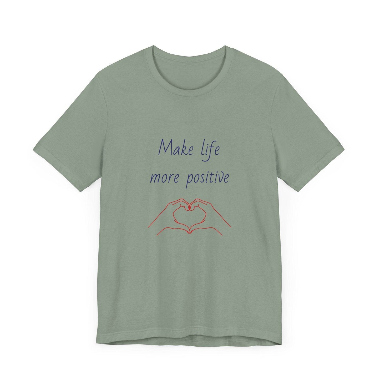Positive Vibes Unisex Short Sleeve Tee - Make Life More Positive - The Dreamer's Bookshop.
