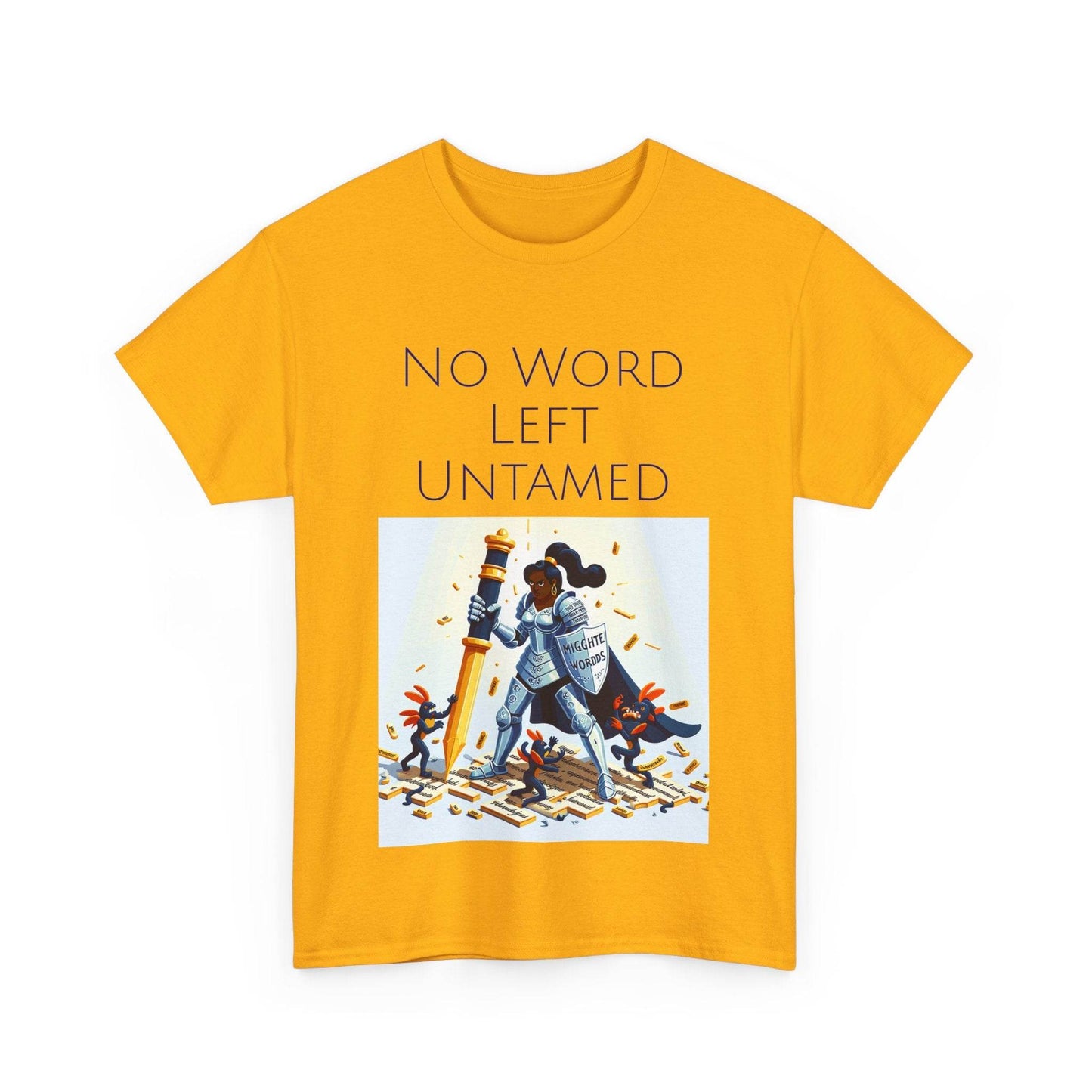 No Word Unisex Heavy Cotton Tee - Creative Writer's Apparel - The Dreamer's Bookshop.