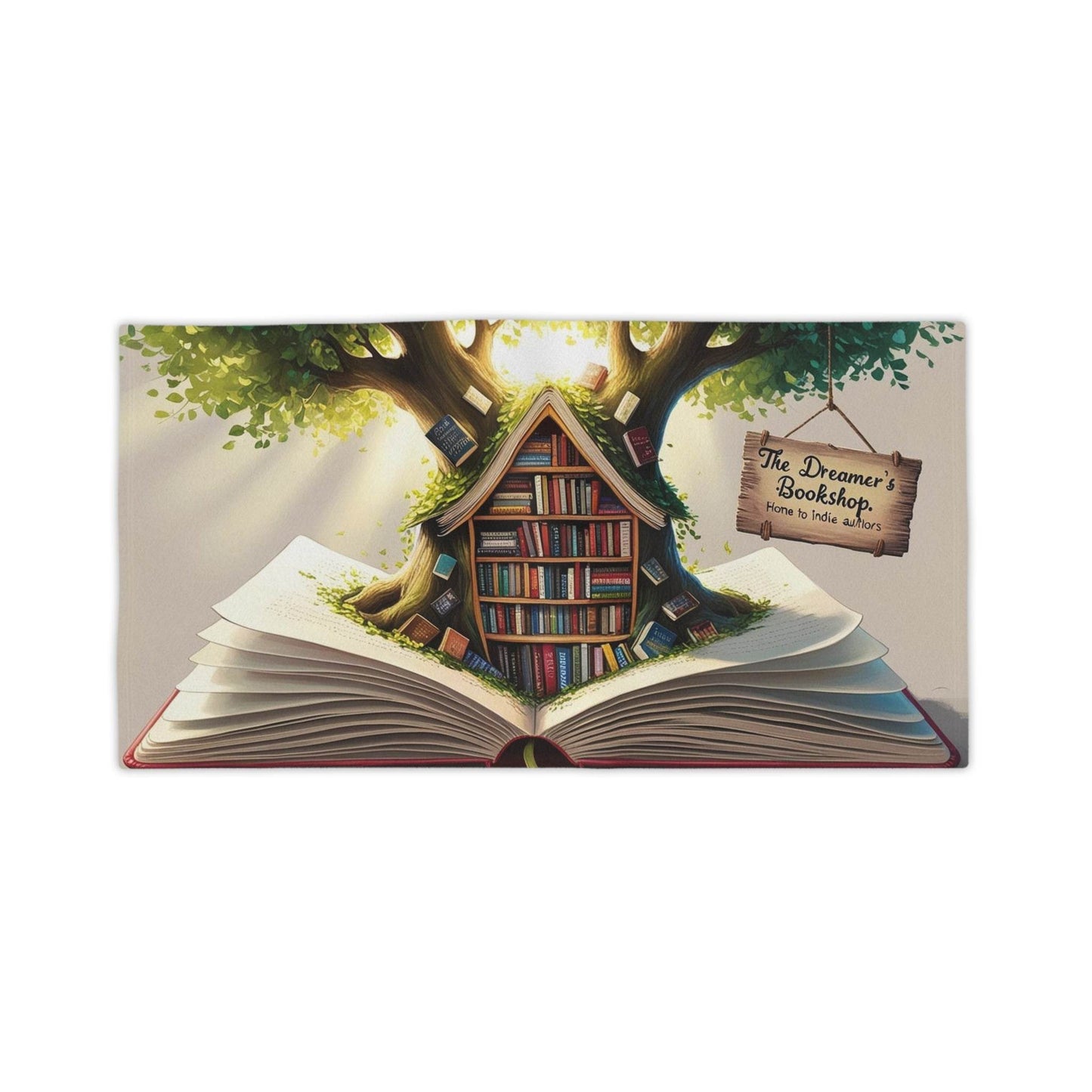 Literary Enchantment Beach Towel - Book Lover's Paradise - The Dreamer's Bookshop.
