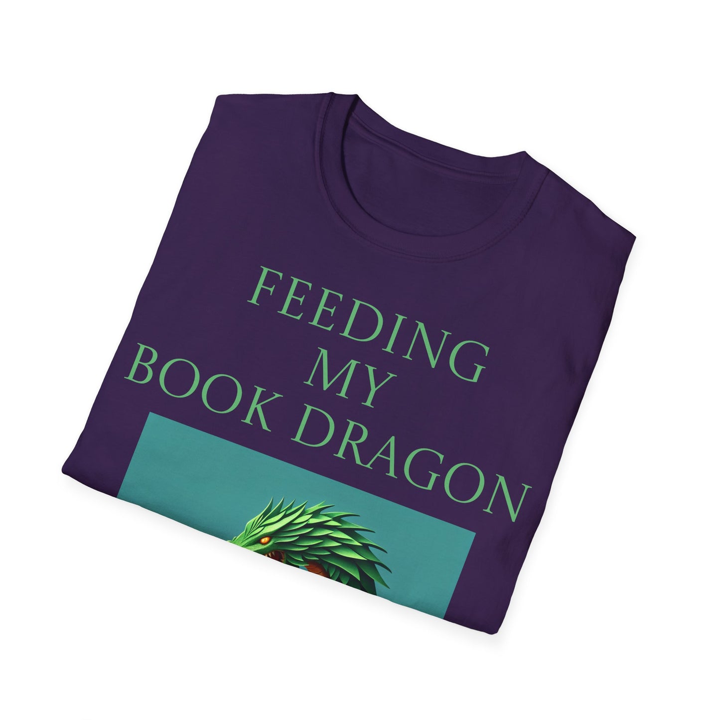 Unisex -Inspired T-Shirt - "Book Dragon" - Perfect for Book Lovers - The Dreamer's Bookshop.