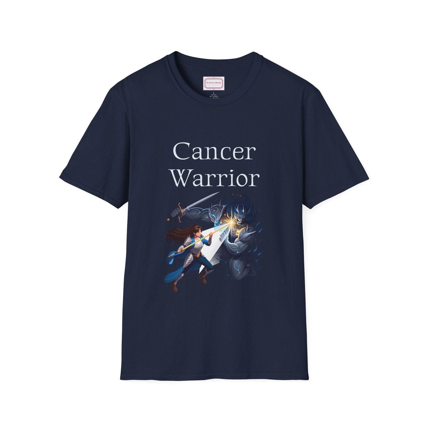 Cancer Warrior Unisex Softstyle T-Shirt - Embrace Your Battles - The Dreamer's Bookshop.