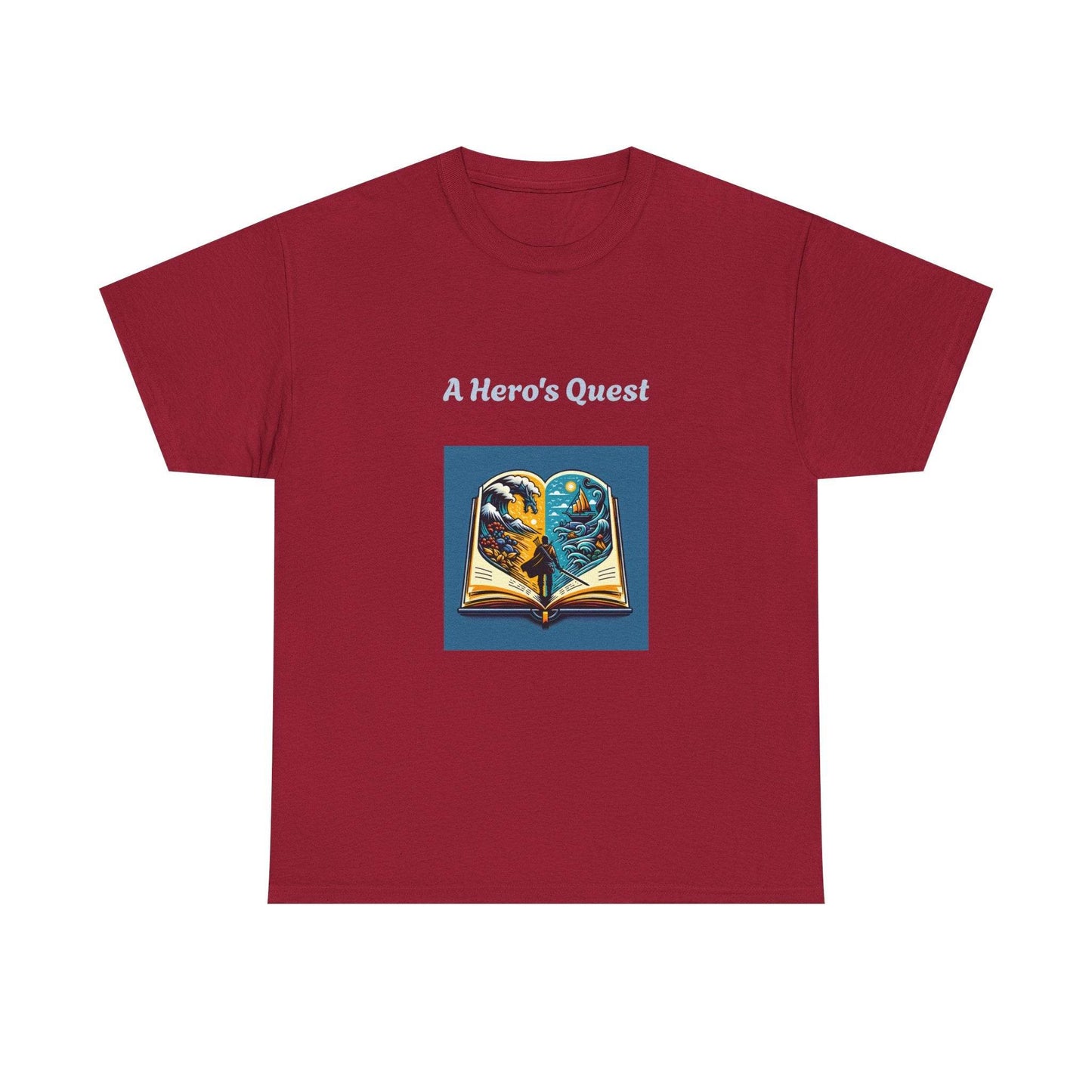 Adventure - Graphic Tee - Unisex Heavy Cotton T-Shirt - Hero's Quest - The Dreamer's Bookshop.