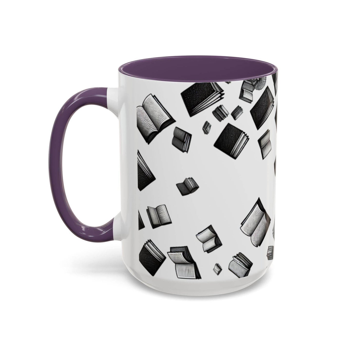 Books on My Mind Accent Coffee Mug - Perfect for Book Lovers - The Dreamer's Bookshop.