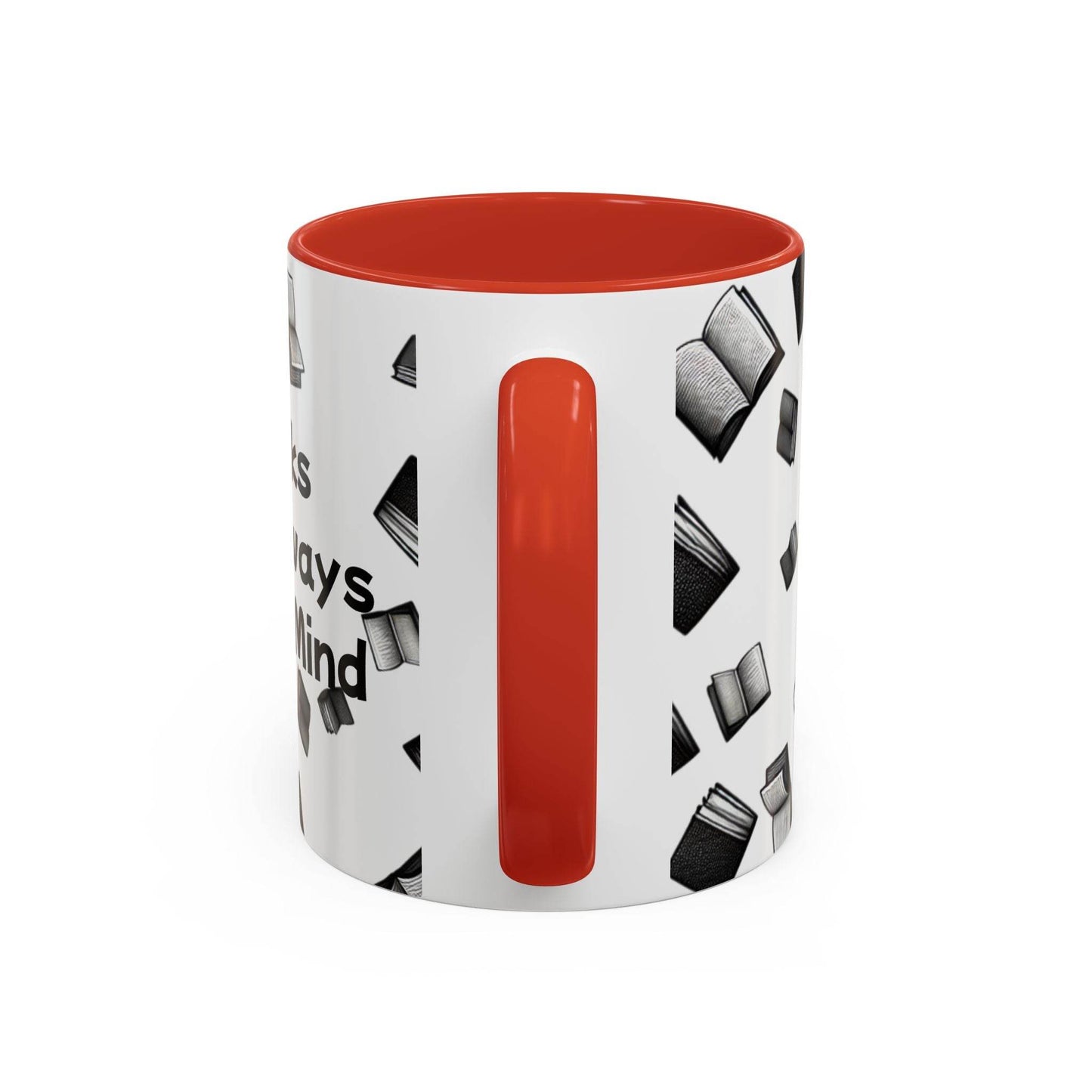 Books on My Mind Accent Coffee Mug - Perfect for Book Lovers - The Dreamer's Bookshop.