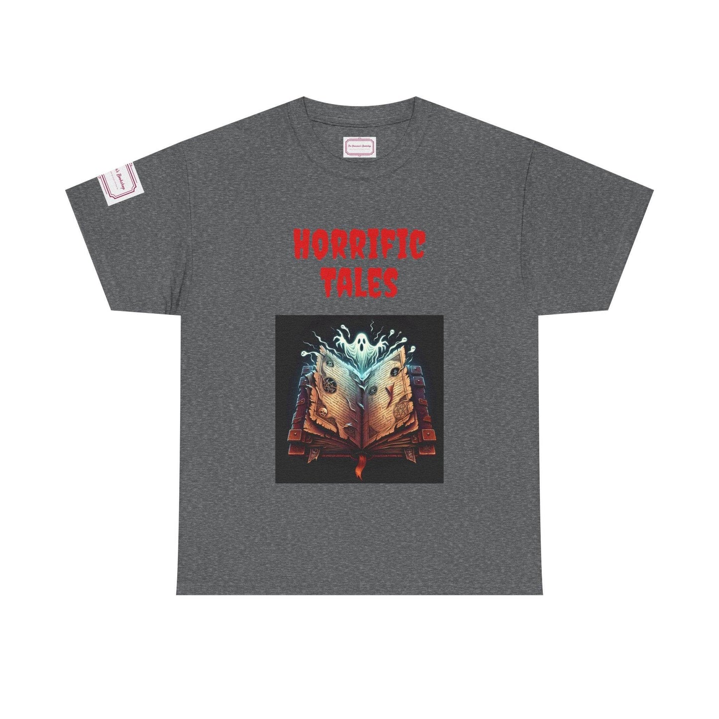 Horrific Tales - Unisex Heavy Cotton Tee - Perfect for Book Lovers - The Dreamer's Bookshop.